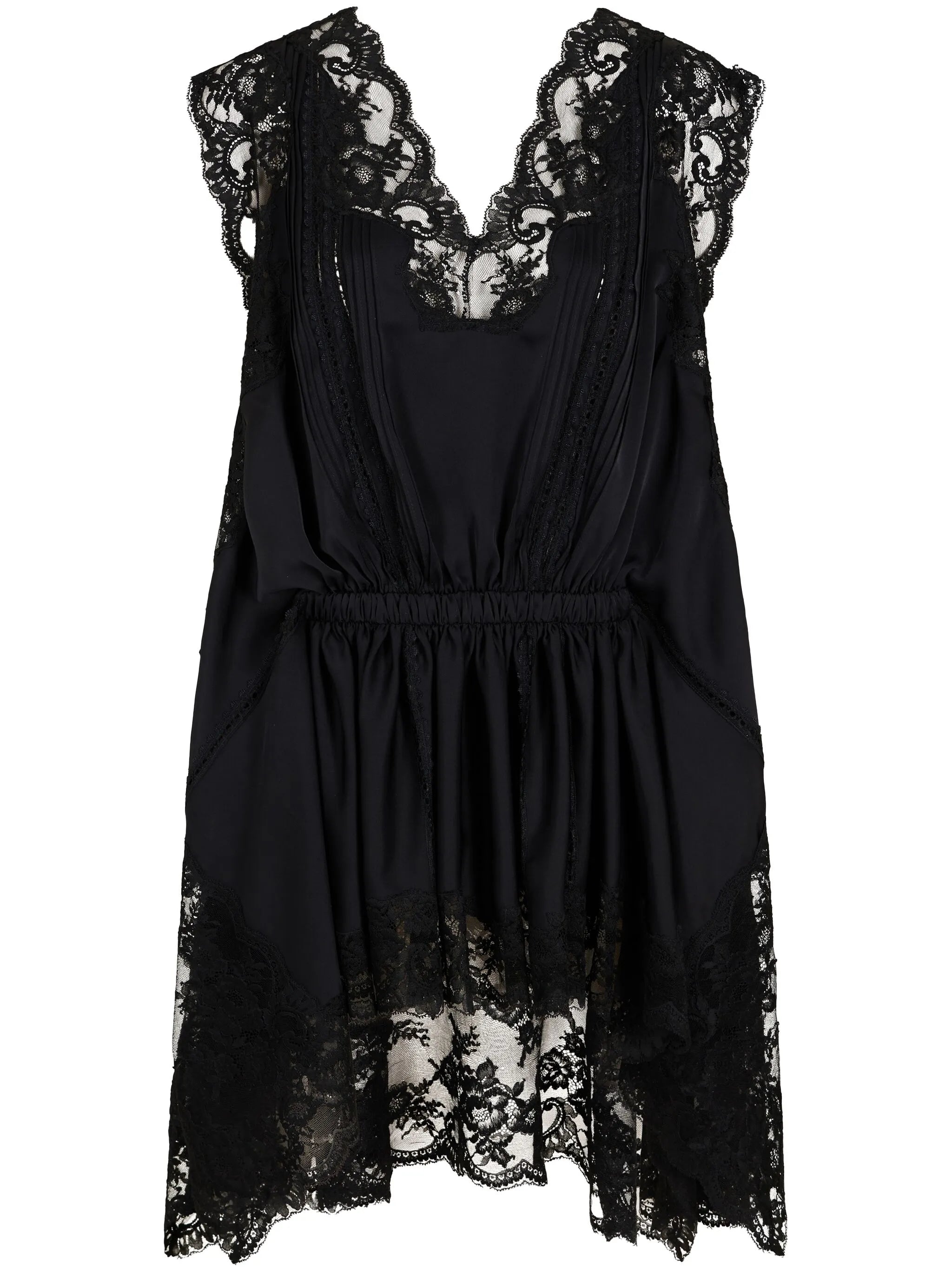 lace satin dress