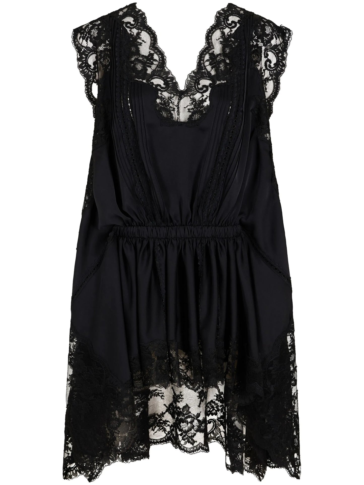 lace satin dress