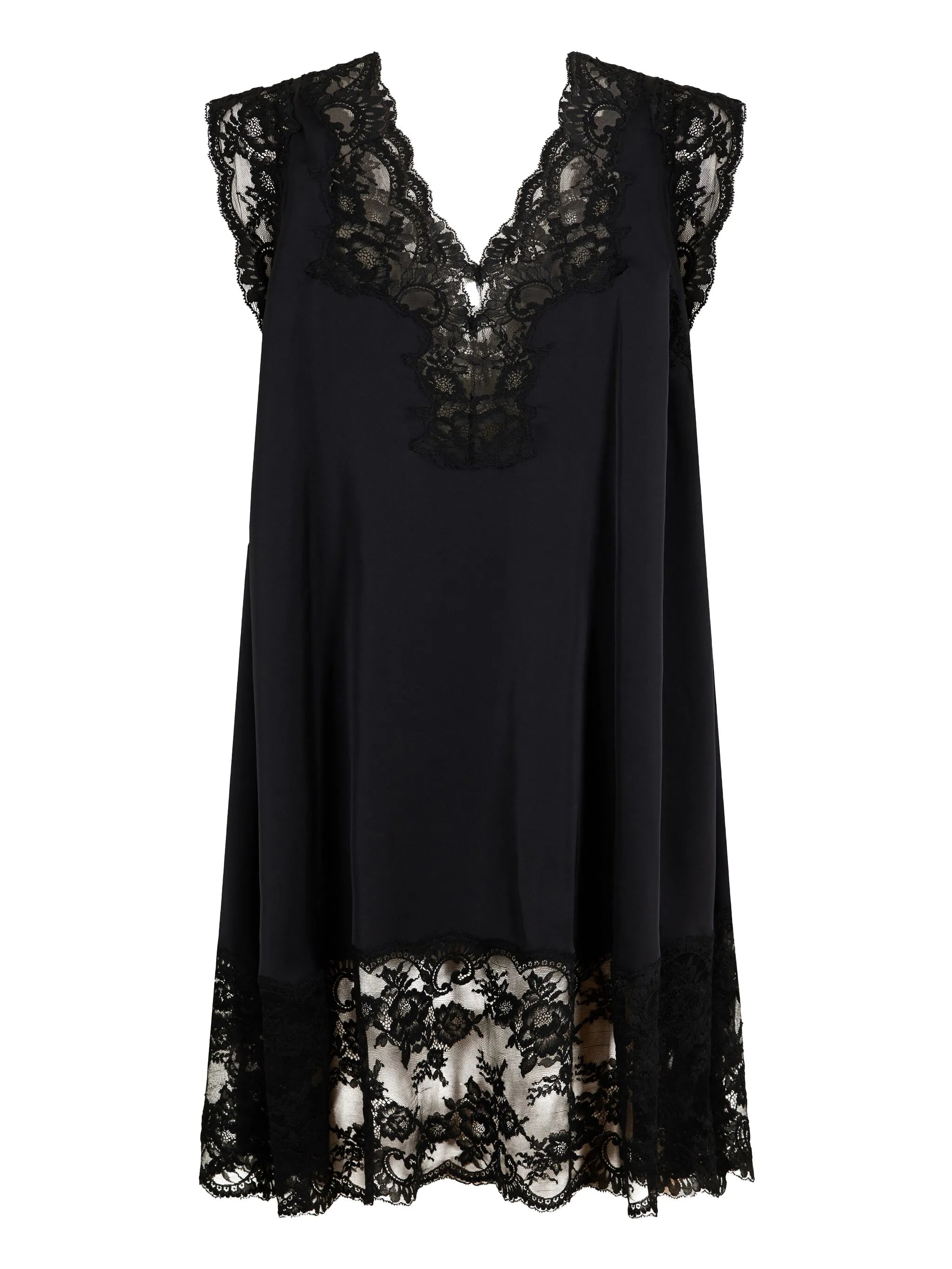 lace satin dress