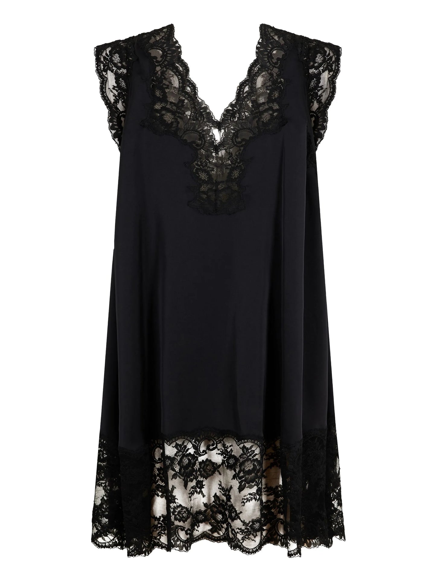 lace satin dress