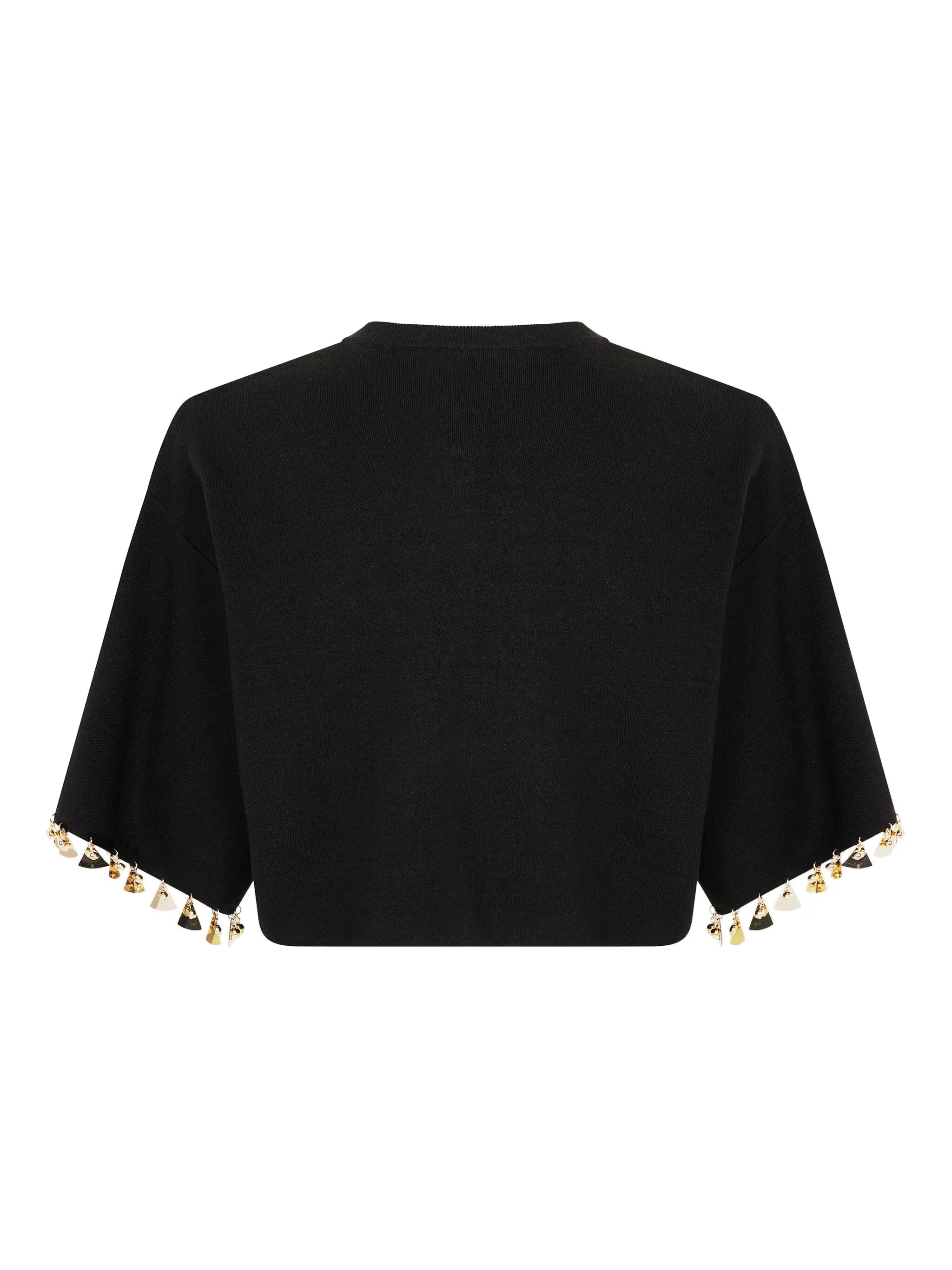 knitted cropped T-shirt