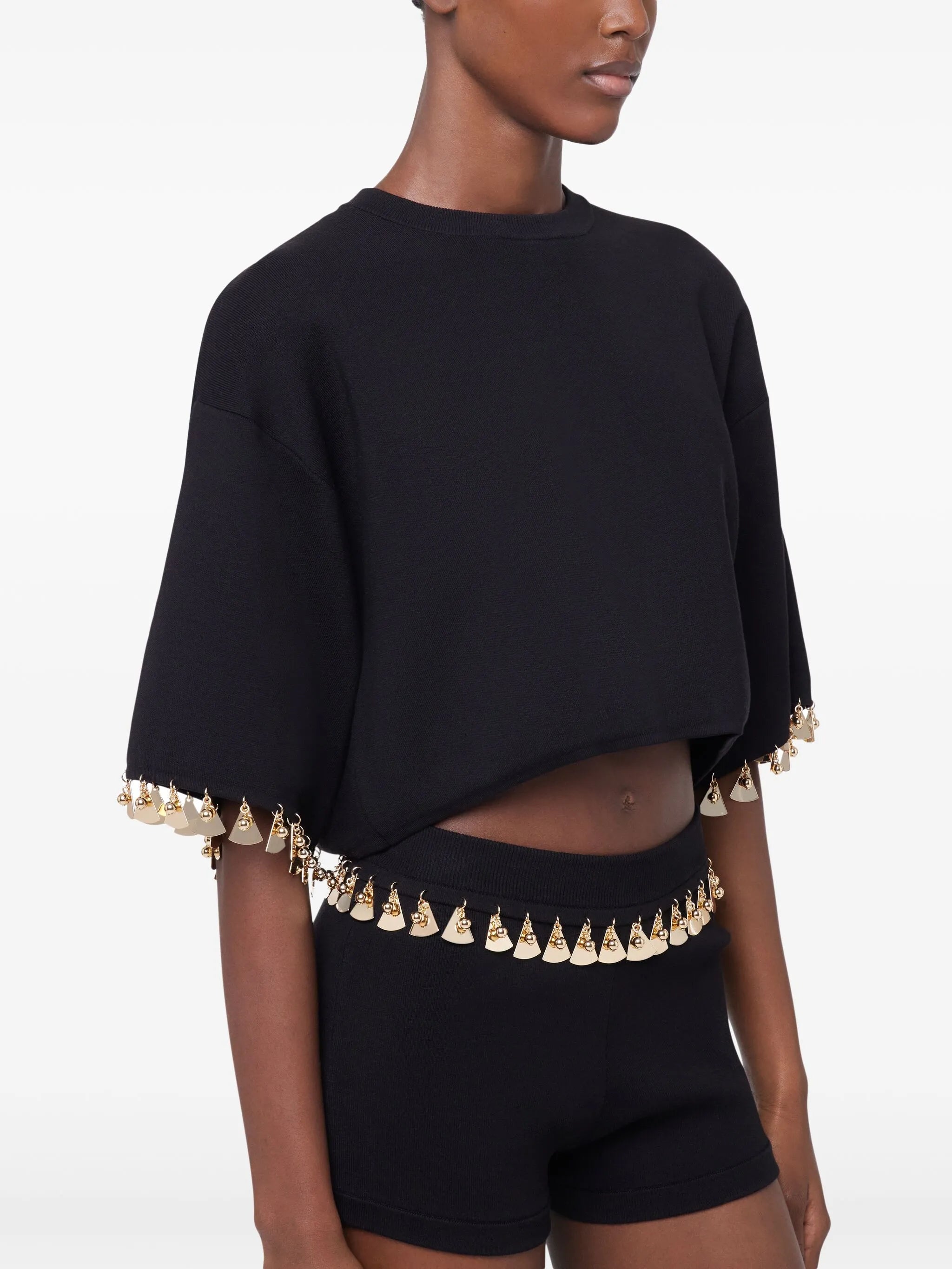 knitted cropped T-shirt