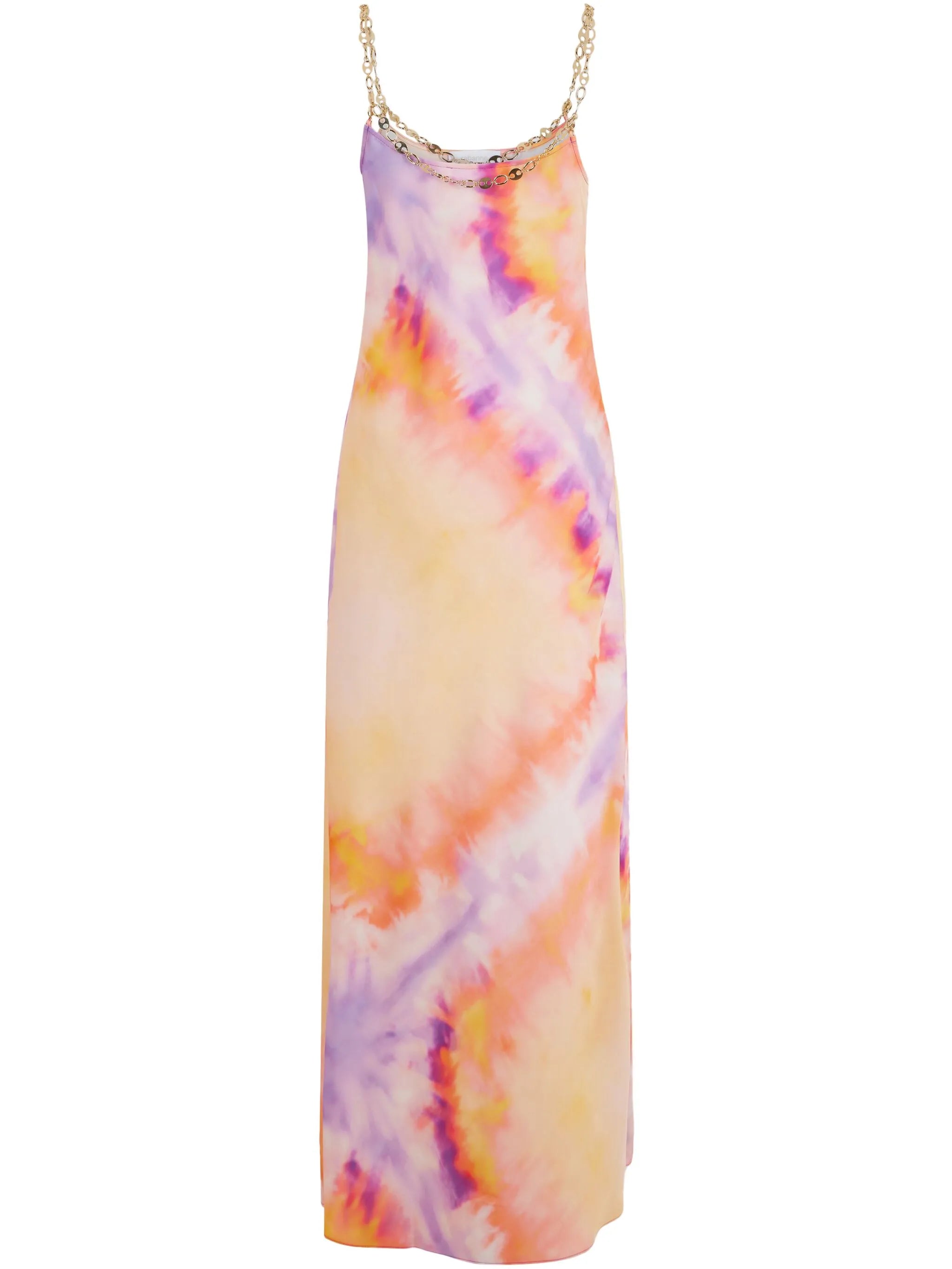printed satin maxi dress