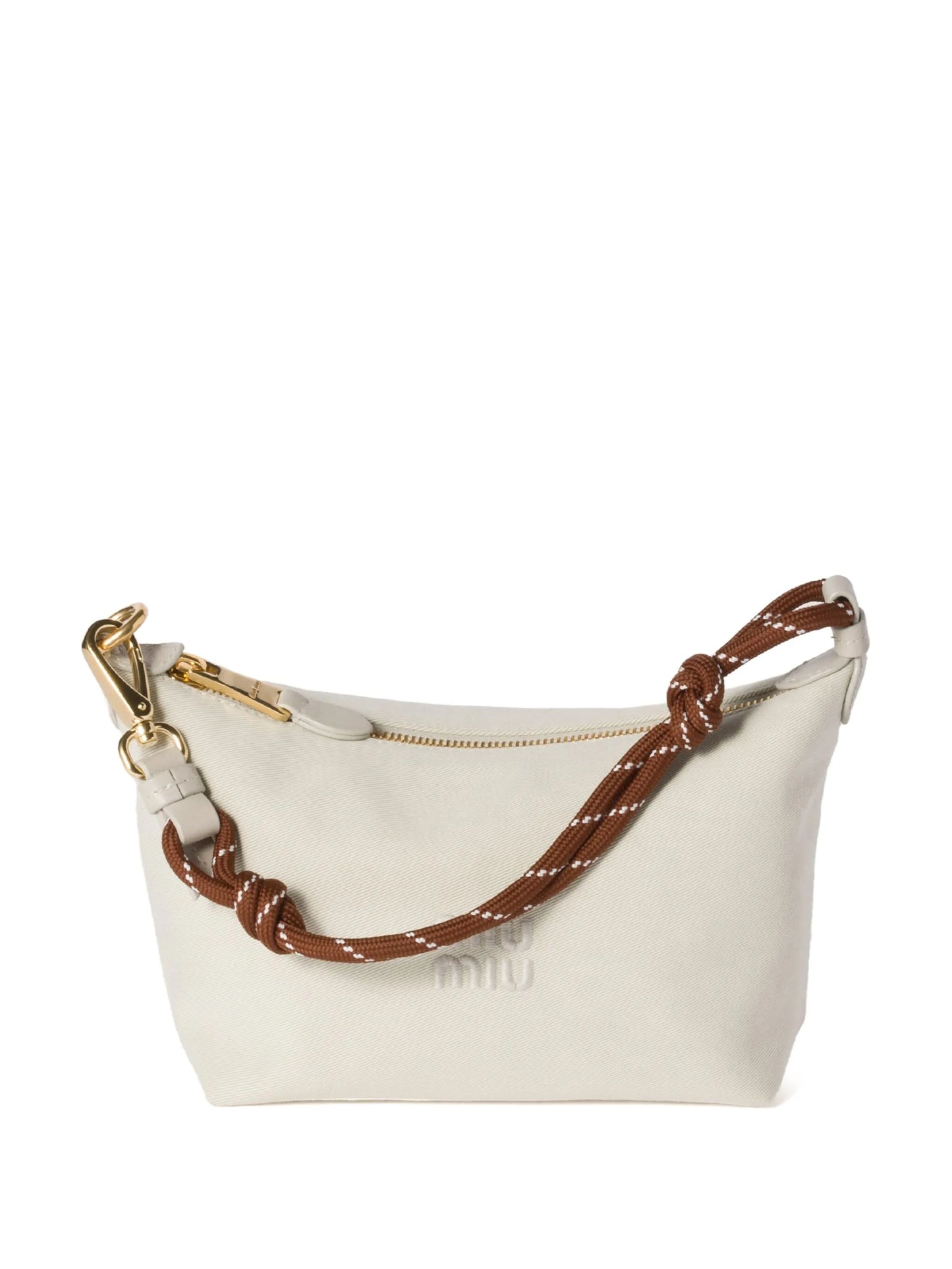 mini Gabardine rope-handle make up bag