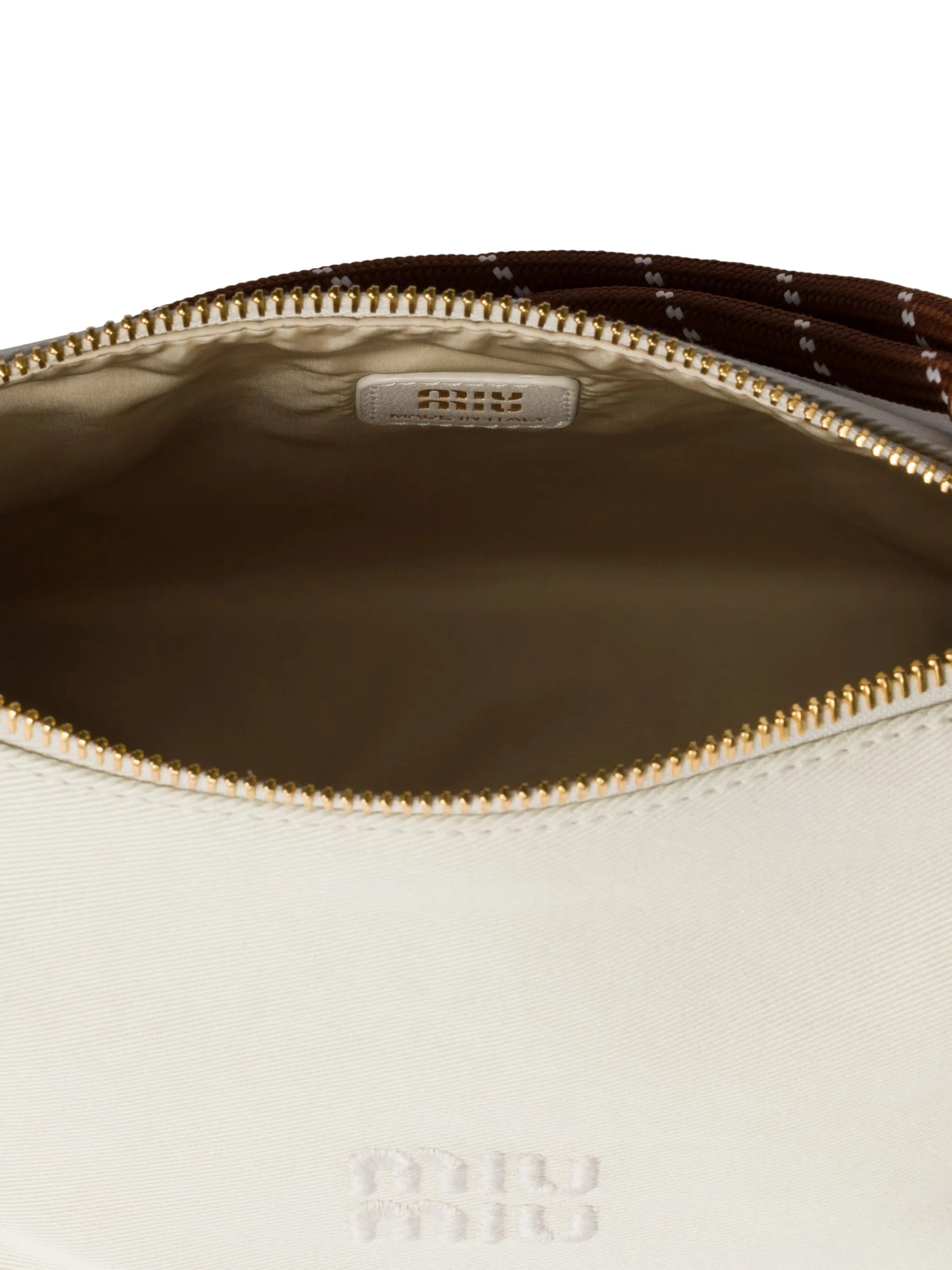 mini Gabardine rope-handle make up bag