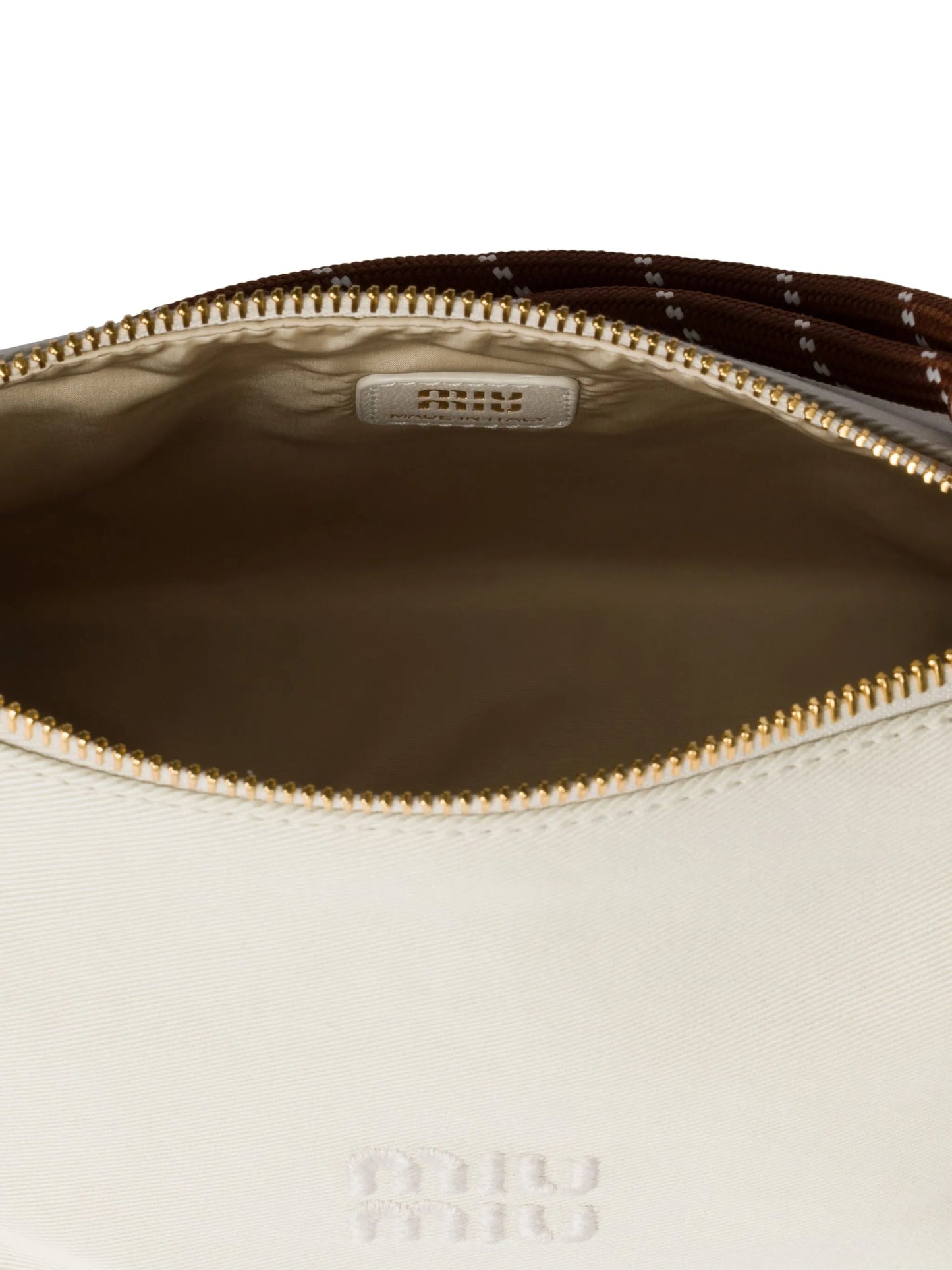 mini Gabardine rope-handle make up bag