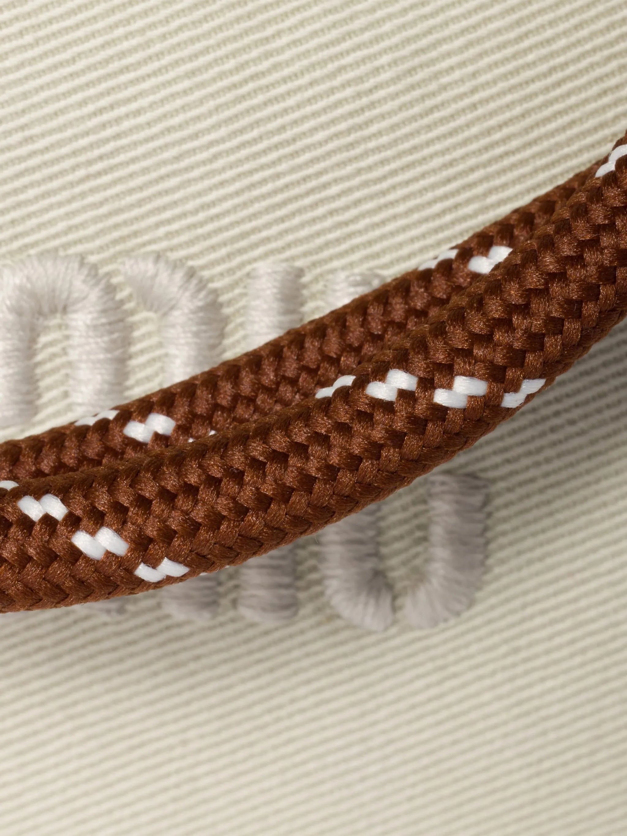 mini Gabardine rope-handle make up bag
