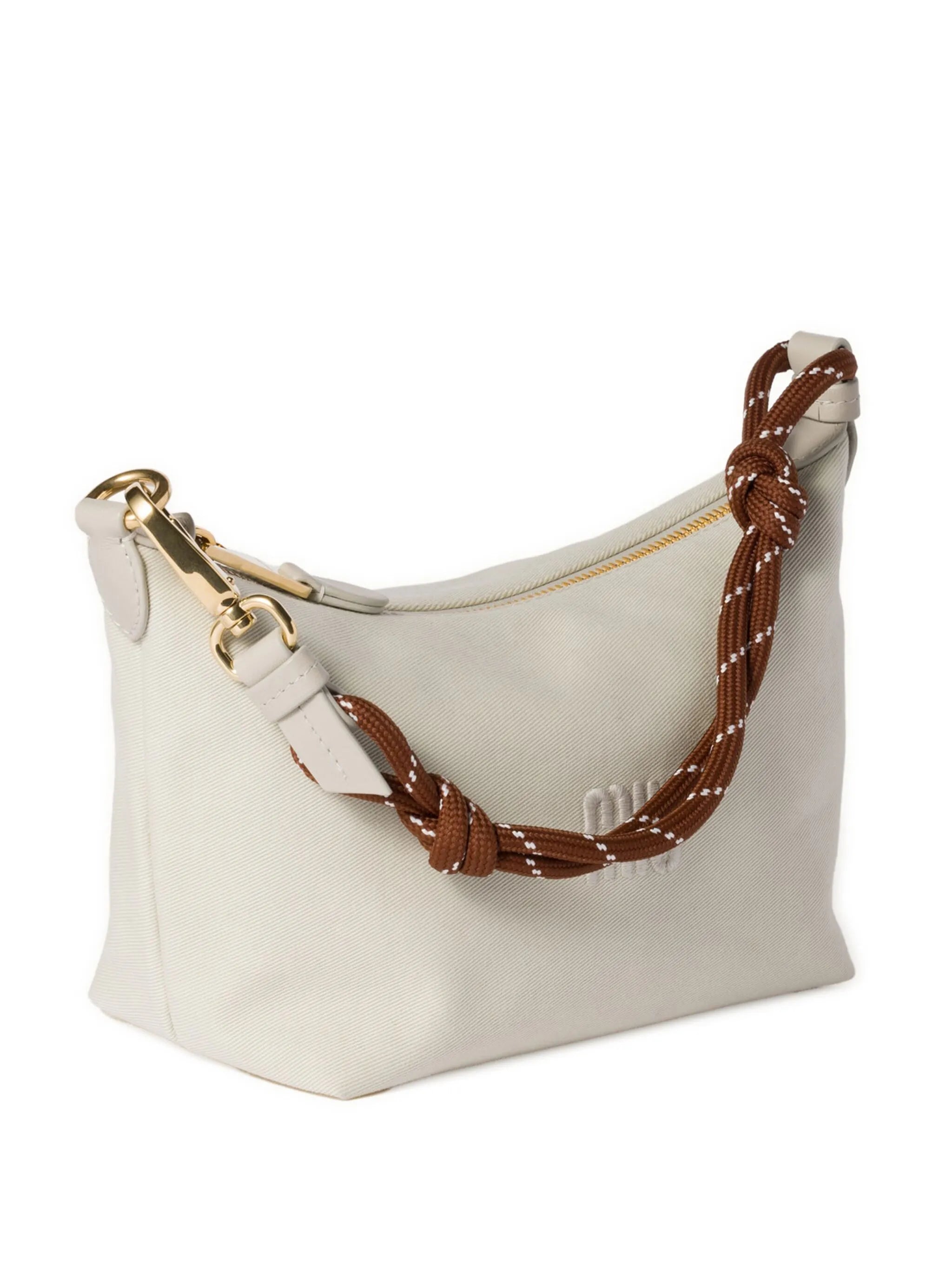mini Gabardine rope-handle make up bag
