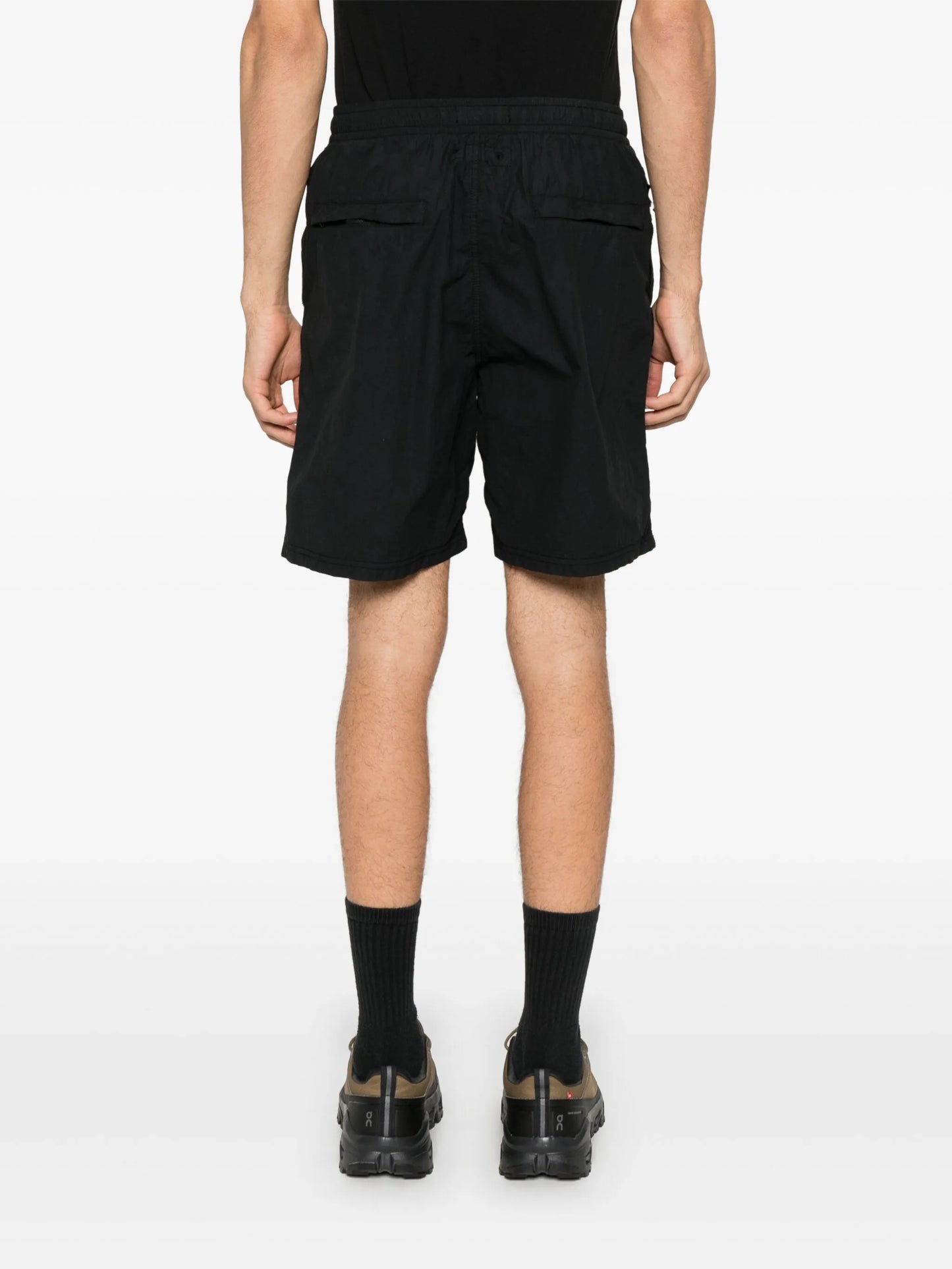 Compass-motif track shorts