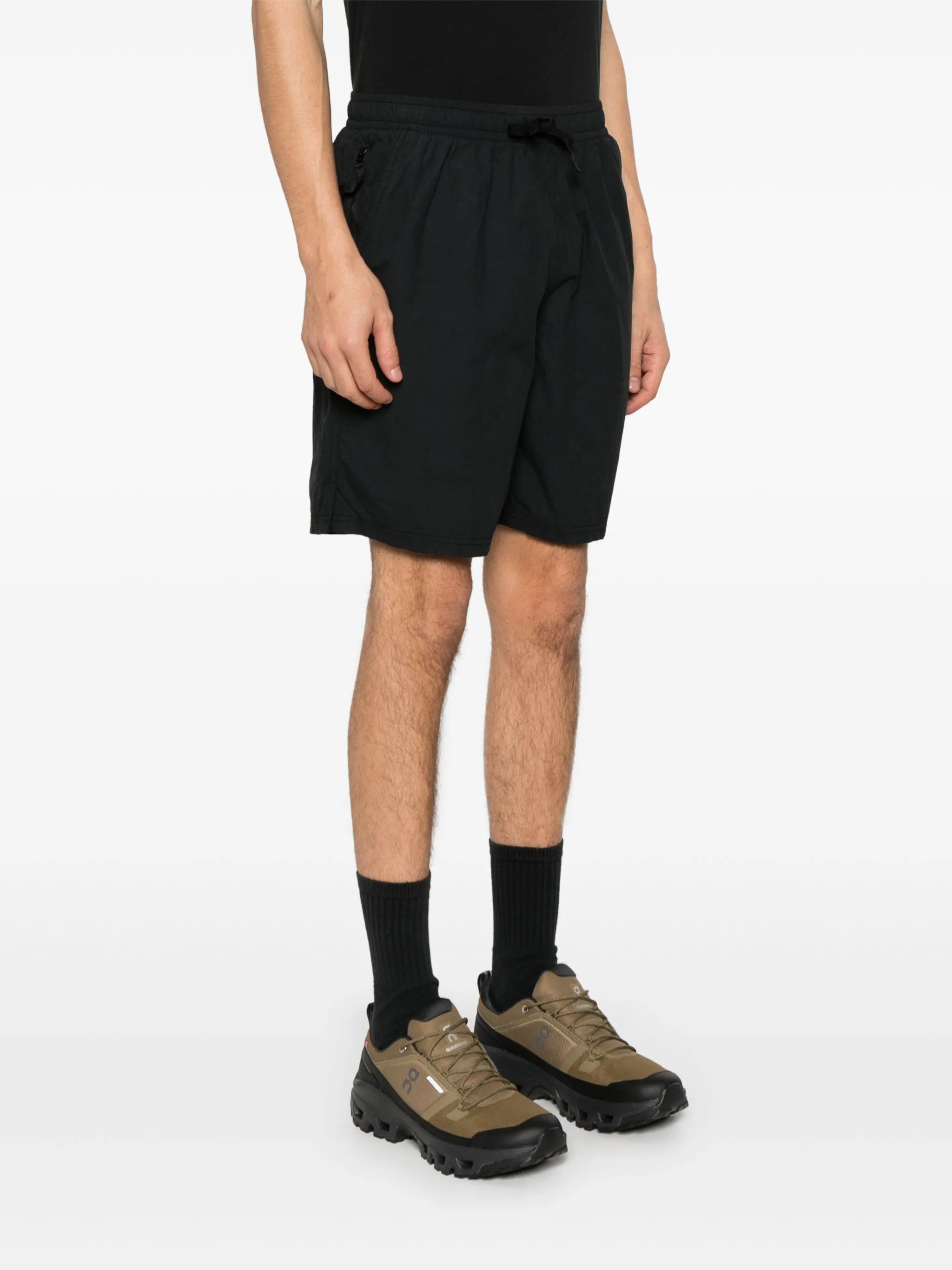 Compass-motif track shorts