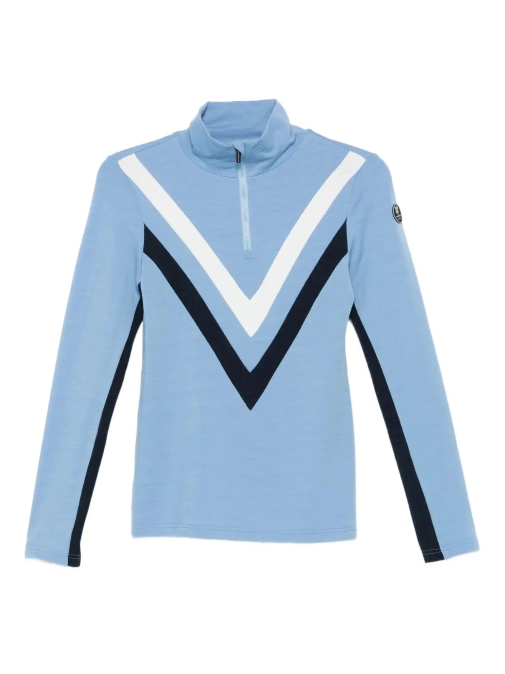 Voss chevron zip-up top
