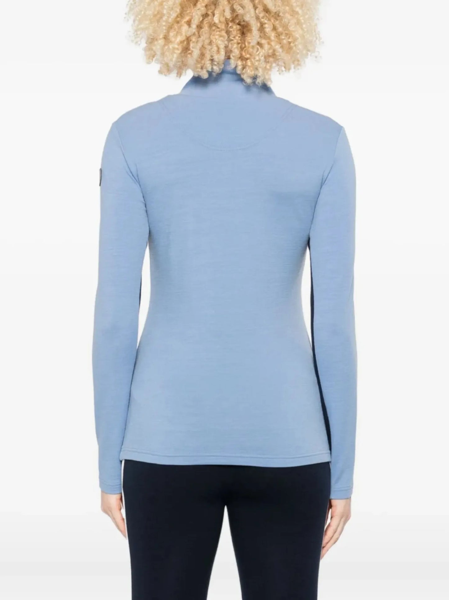 Voss chevron zip-up top