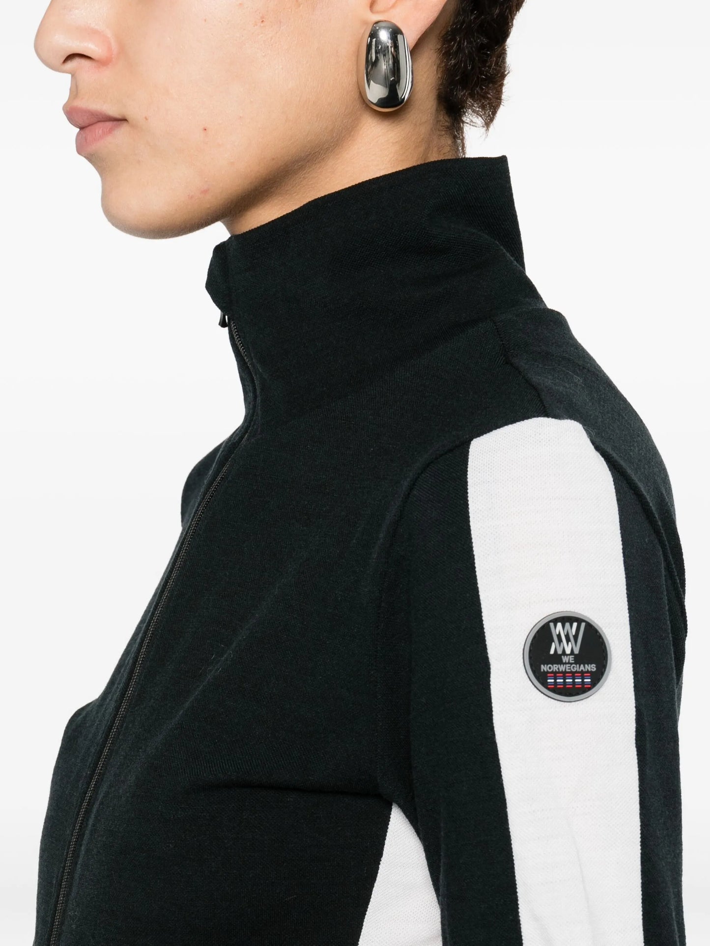 side-contrast jumpsuit