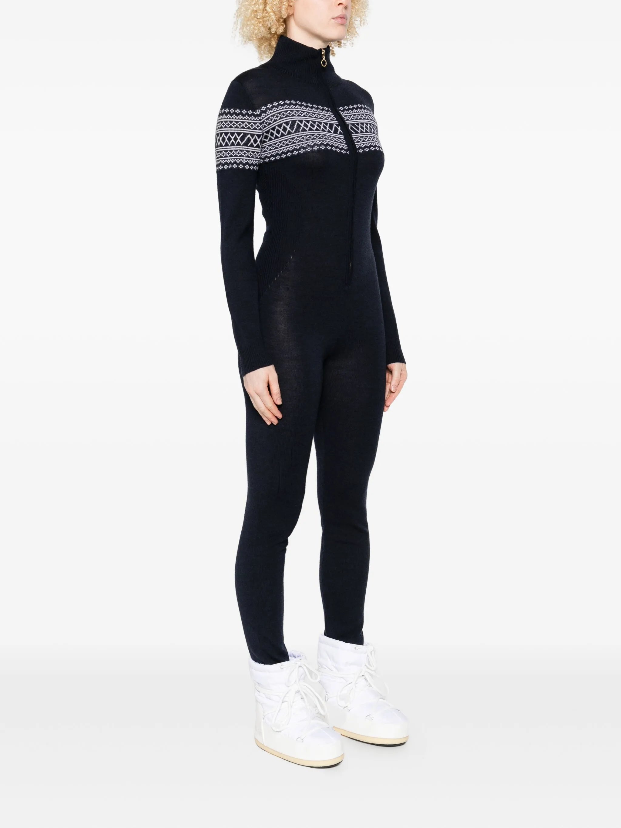 zip-up jumpsuit