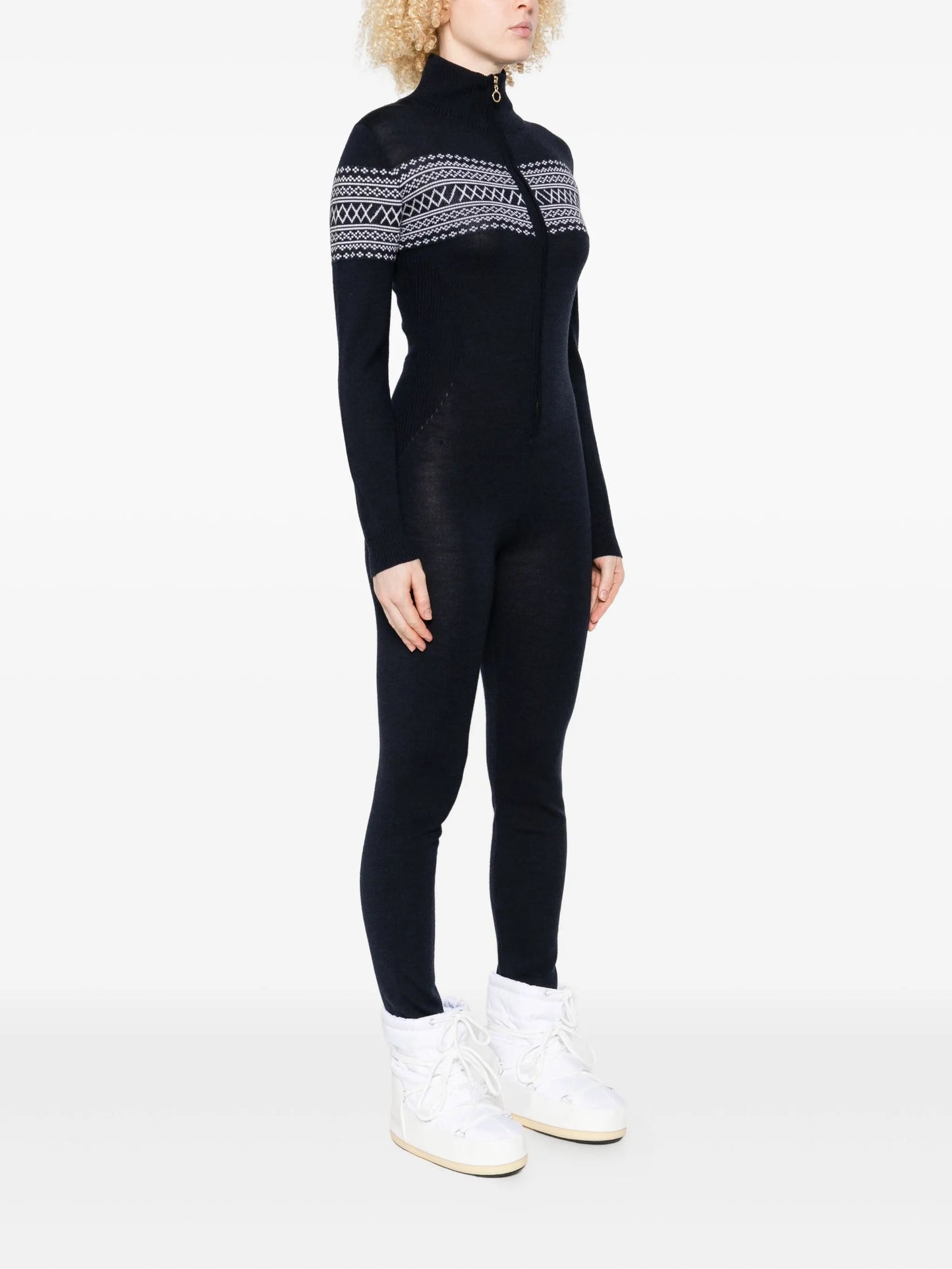 zip-up jumpsuit