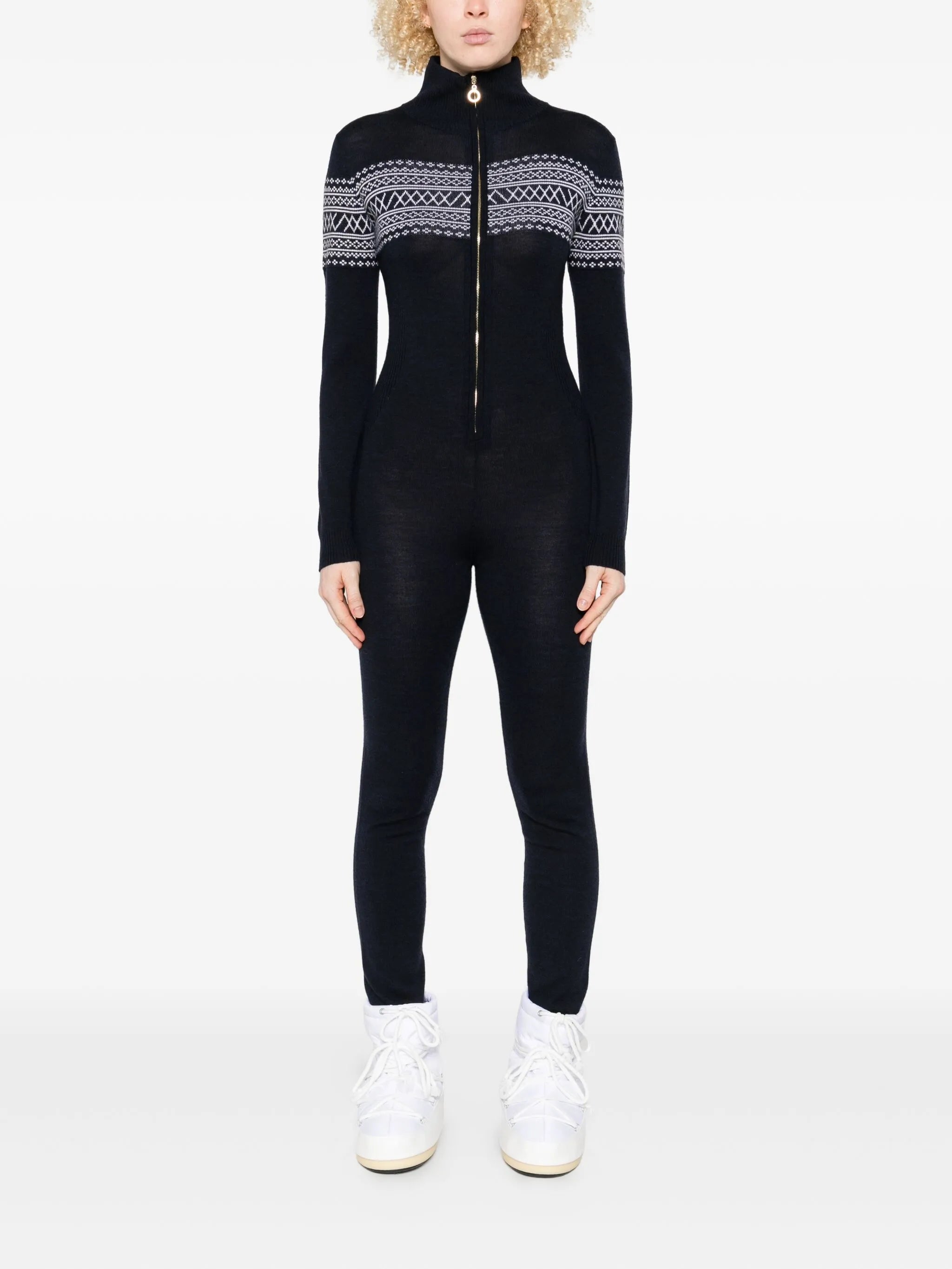 zip-up jumpsuit