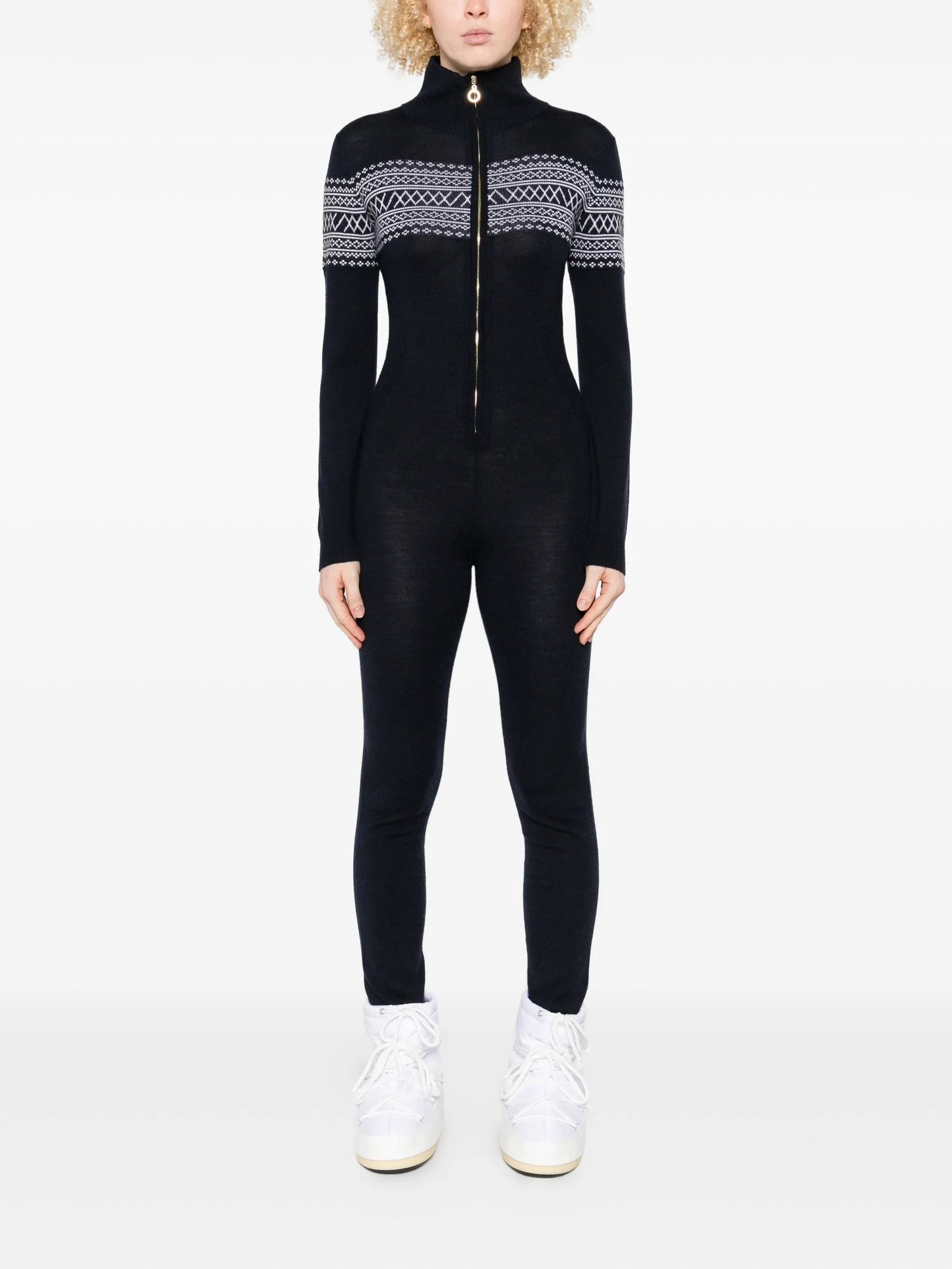 zip-up jumpsuit