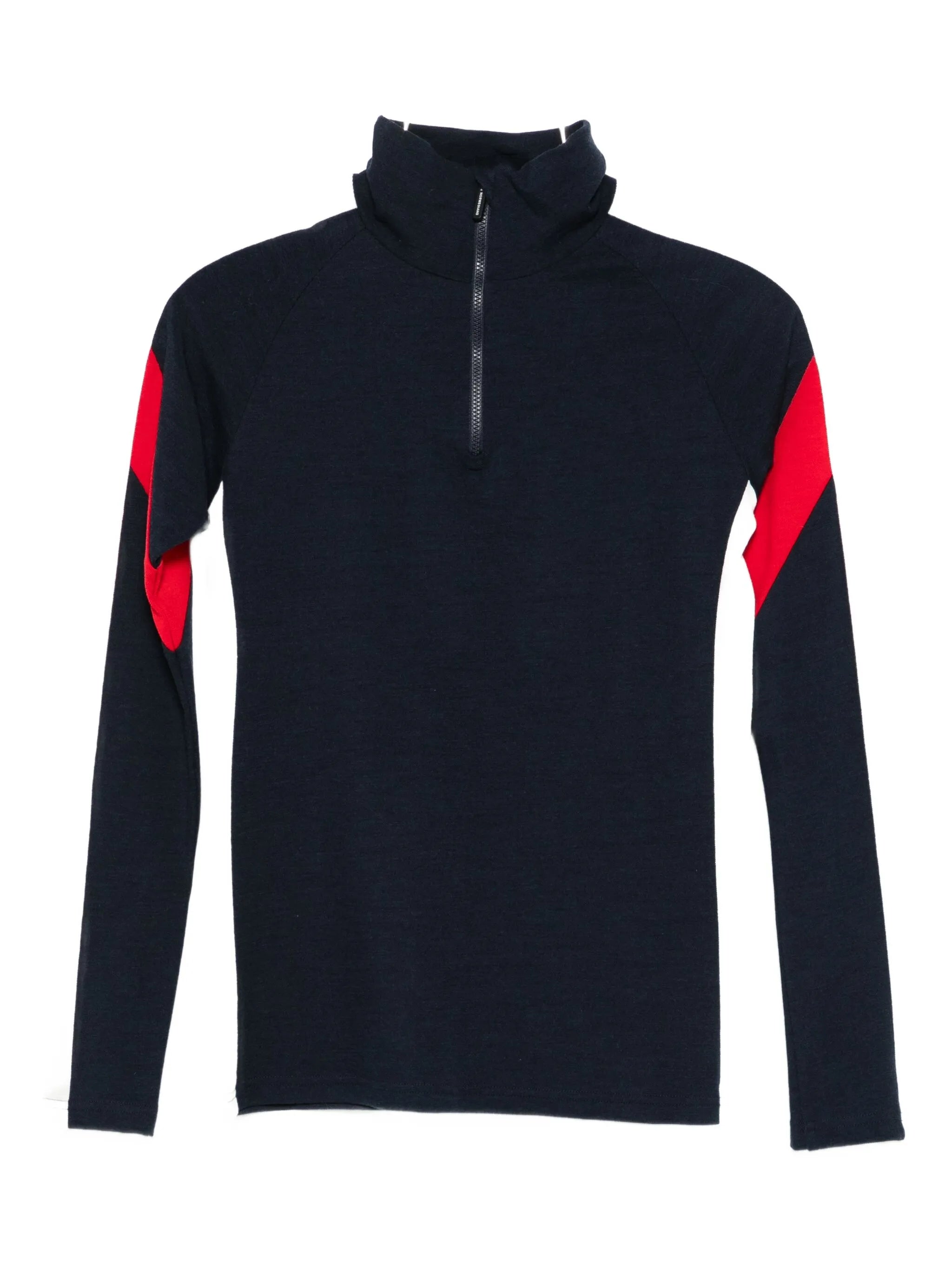 Zermatt zip-up high-neck top