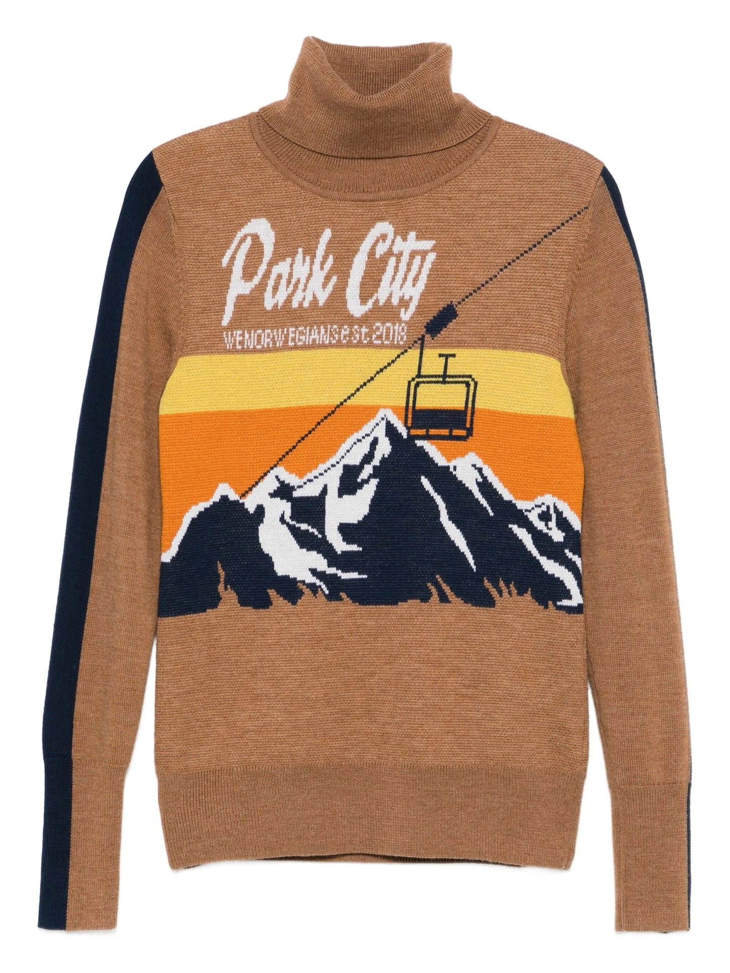 mountain-print sweater