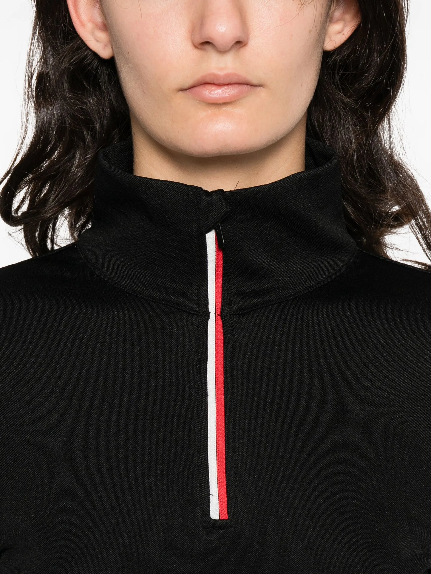 zipup high neck bibi performance top