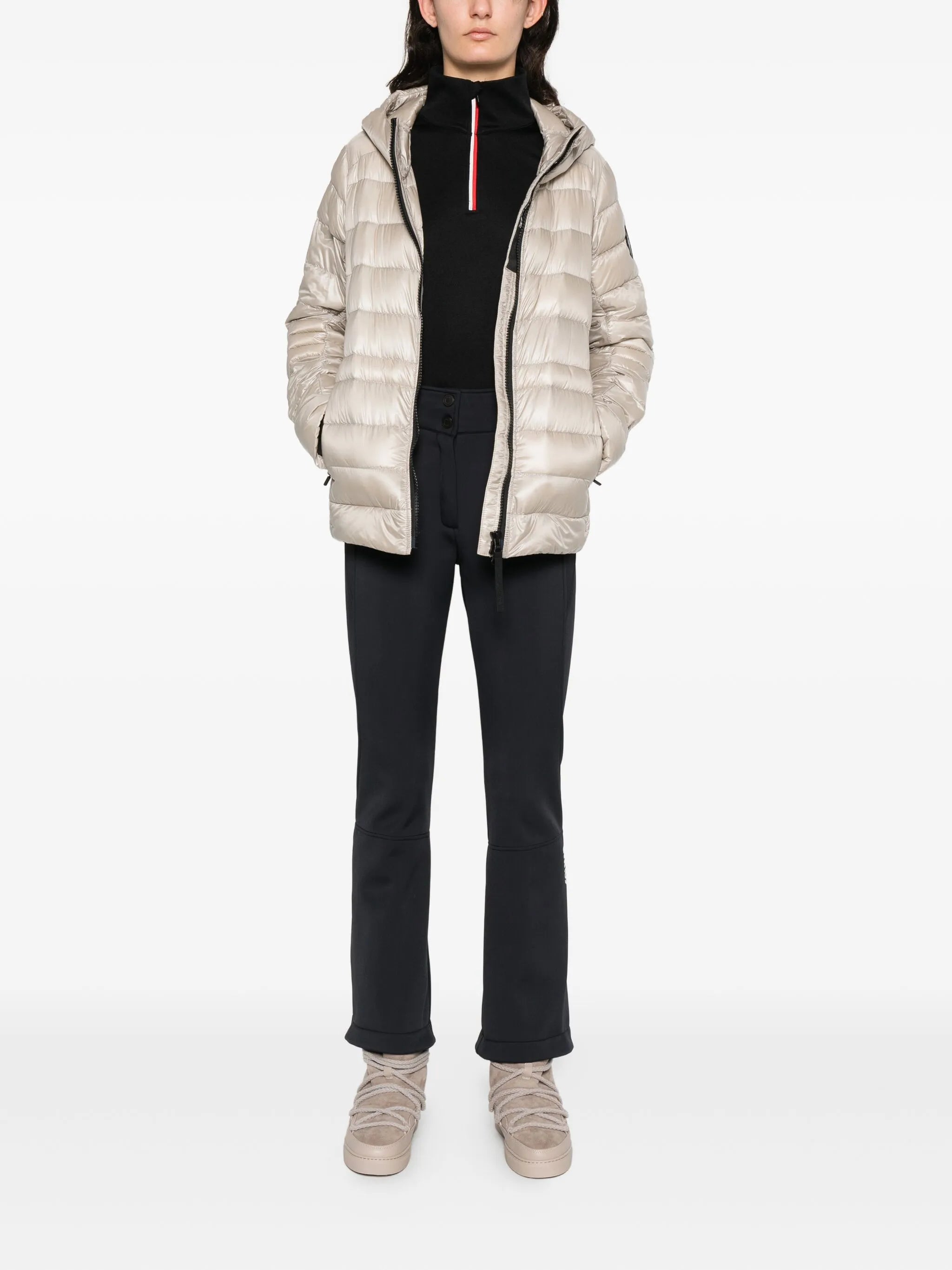 zipup high neck bibi performance top