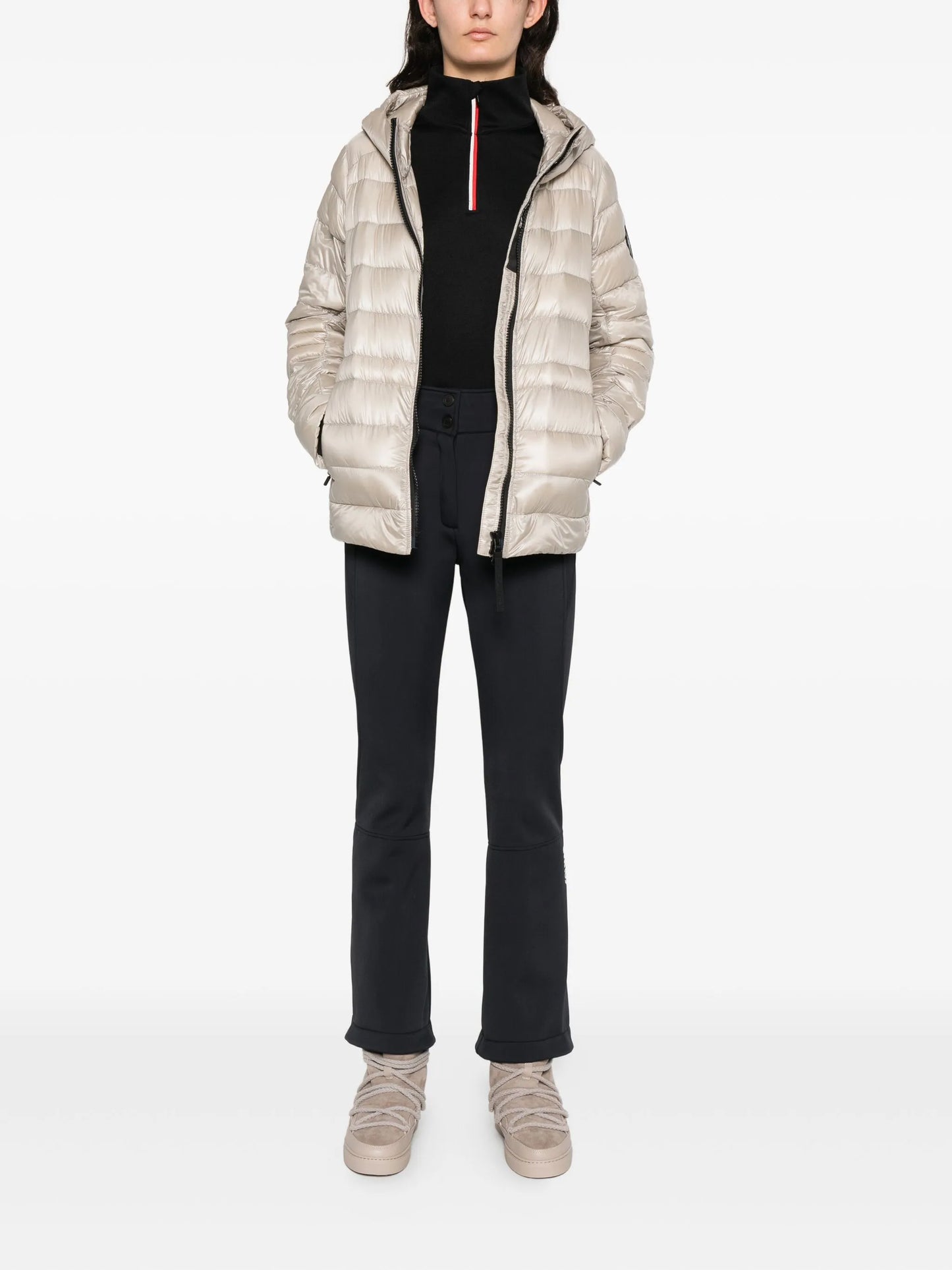 zipup high neck bibi performance top