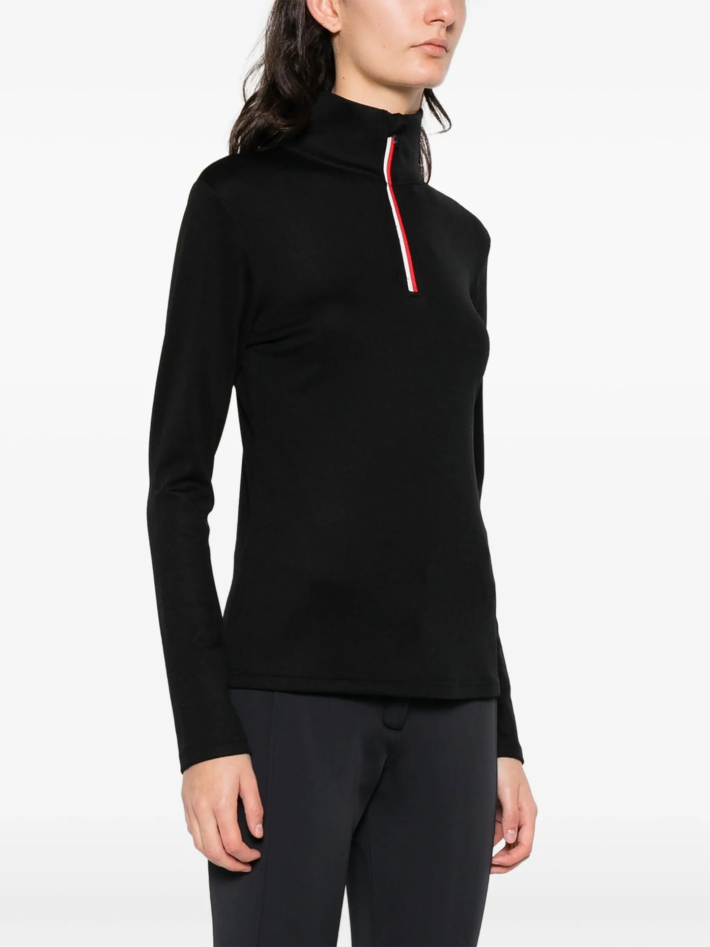 zipup high neck bibi performance top