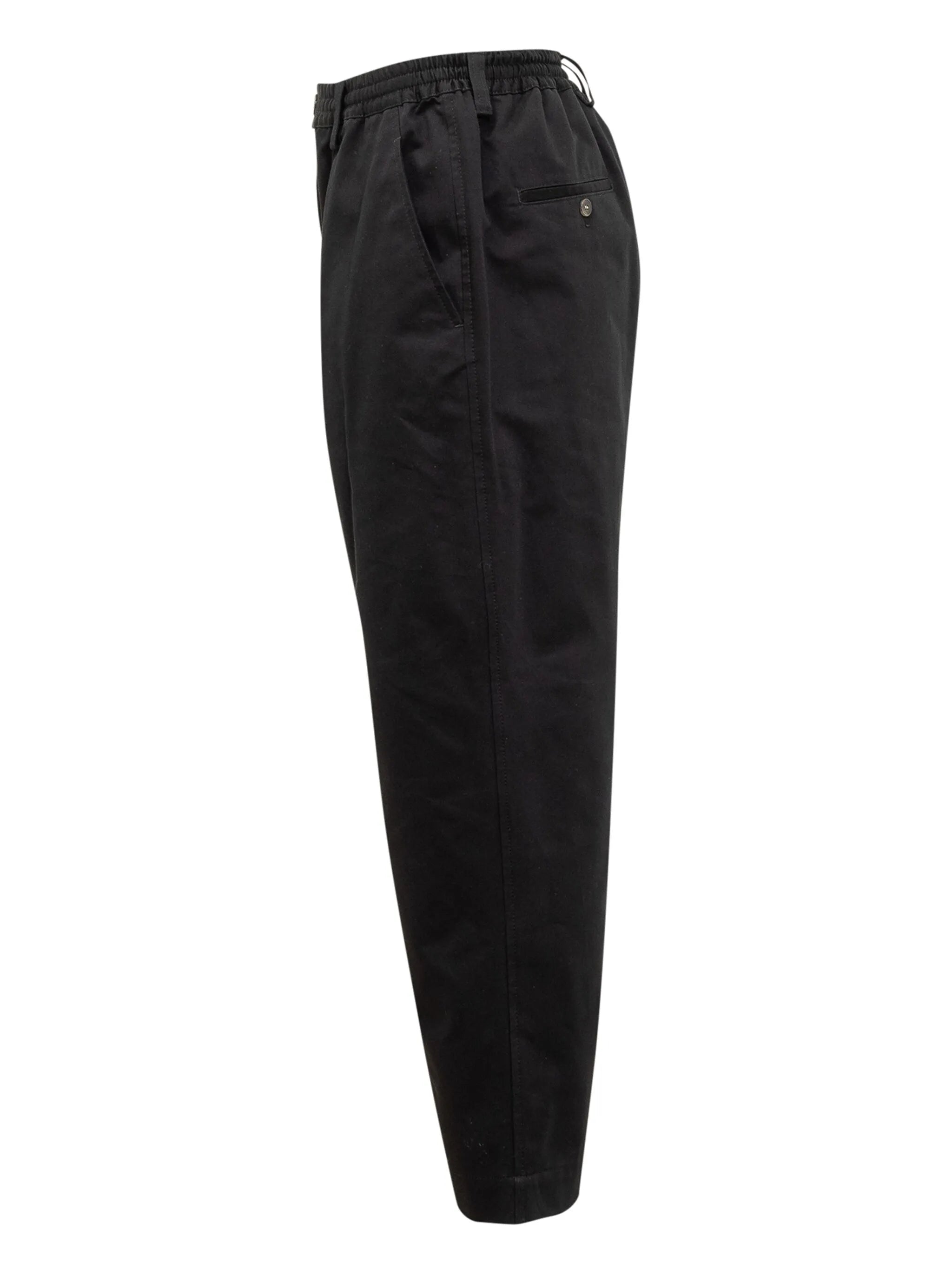 gabardine straight trousers