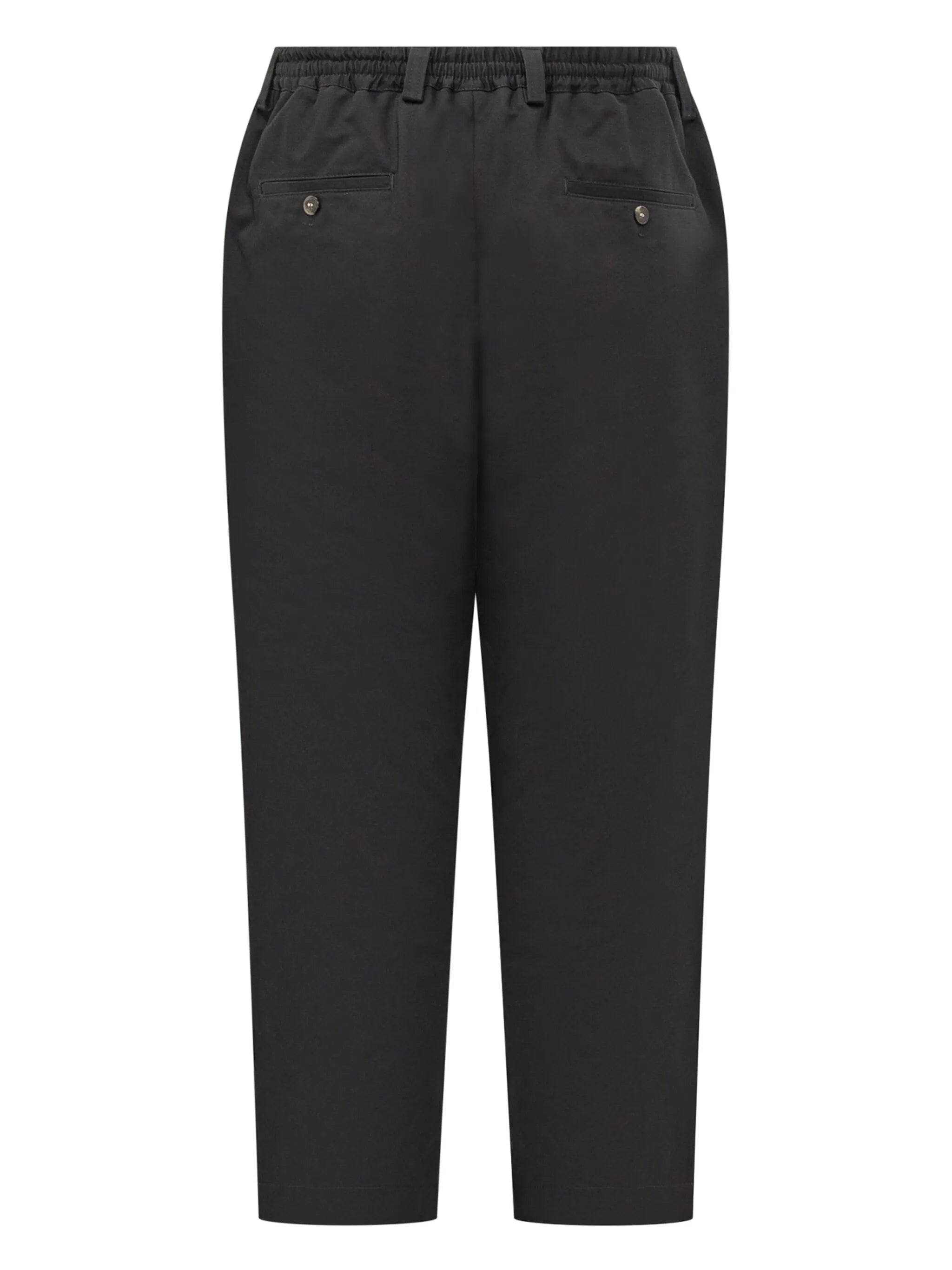 gabardine straight trousers
