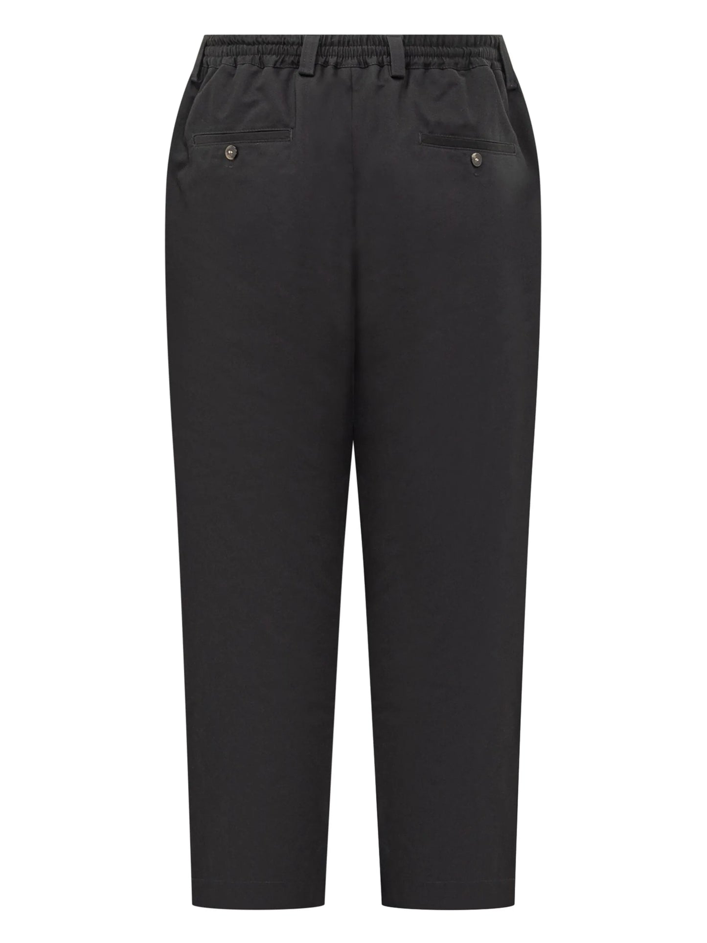 gabardine straight trousers