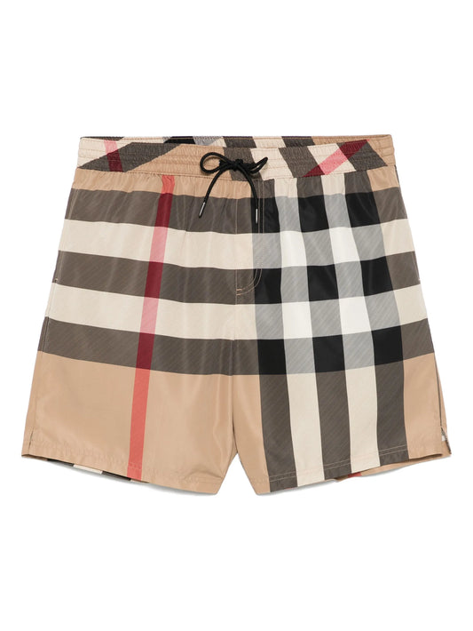 Check swim shorts