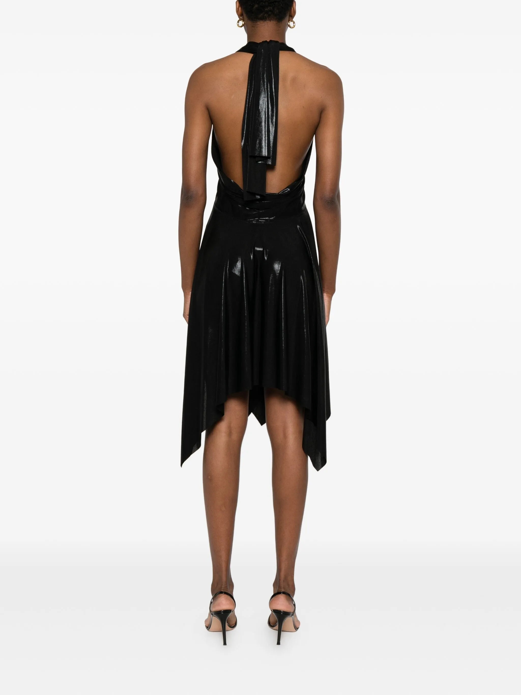 halterneck mini dress