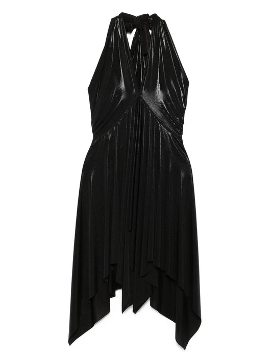 halterneck mini dress