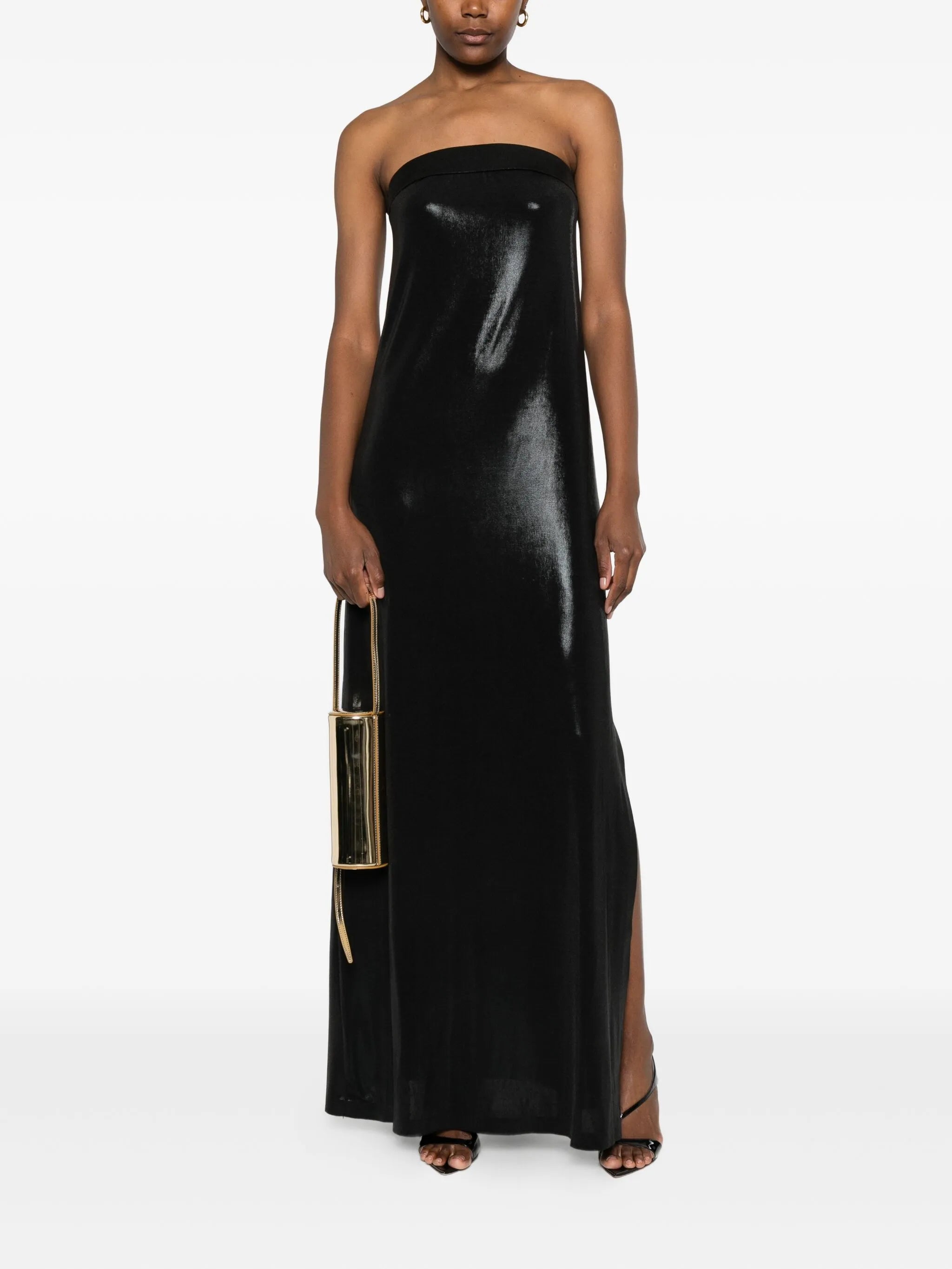 strapless maxi dress