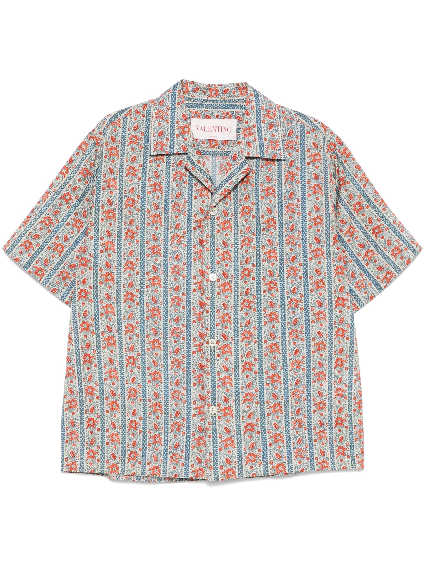 paisley-print shirt
