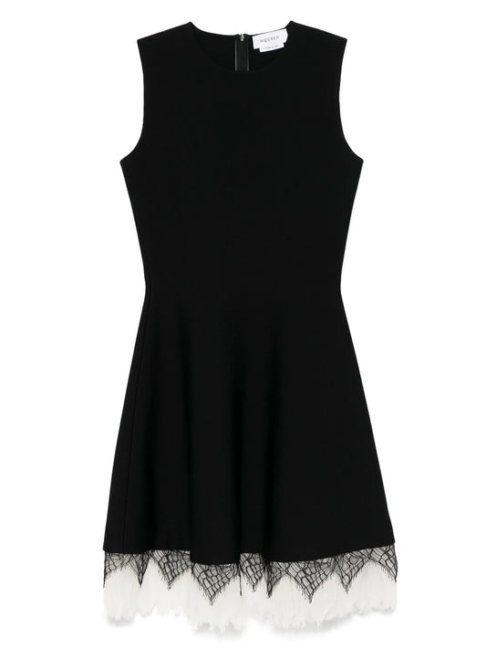 cobweb-lace mini dress