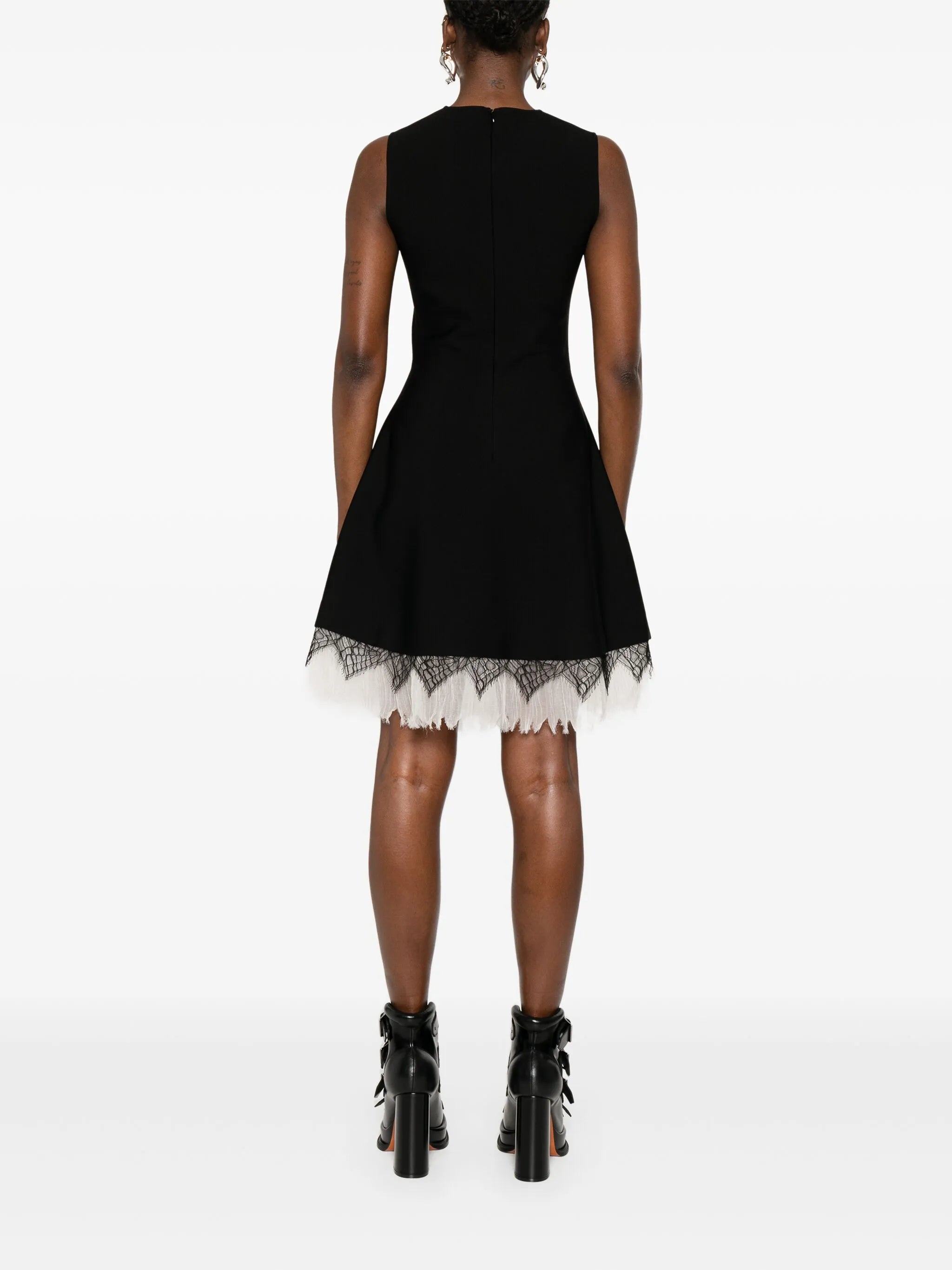 cobweb-lace mini dress