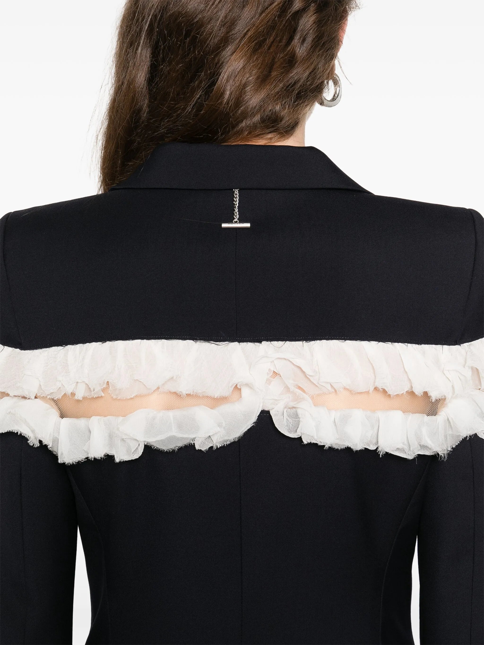 slash-detail double-breasted blazer
