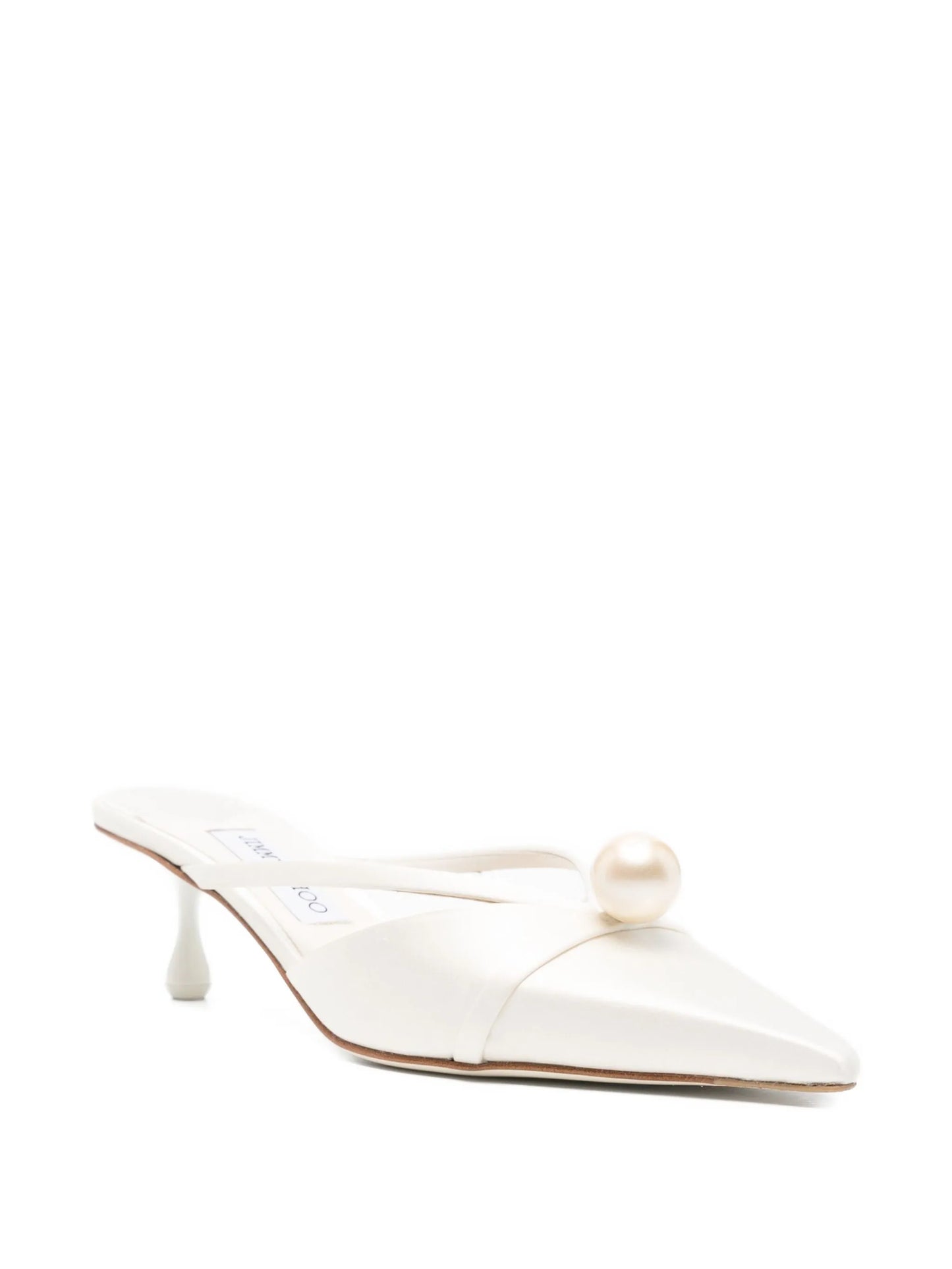50mm pearl-embellished heeled mules