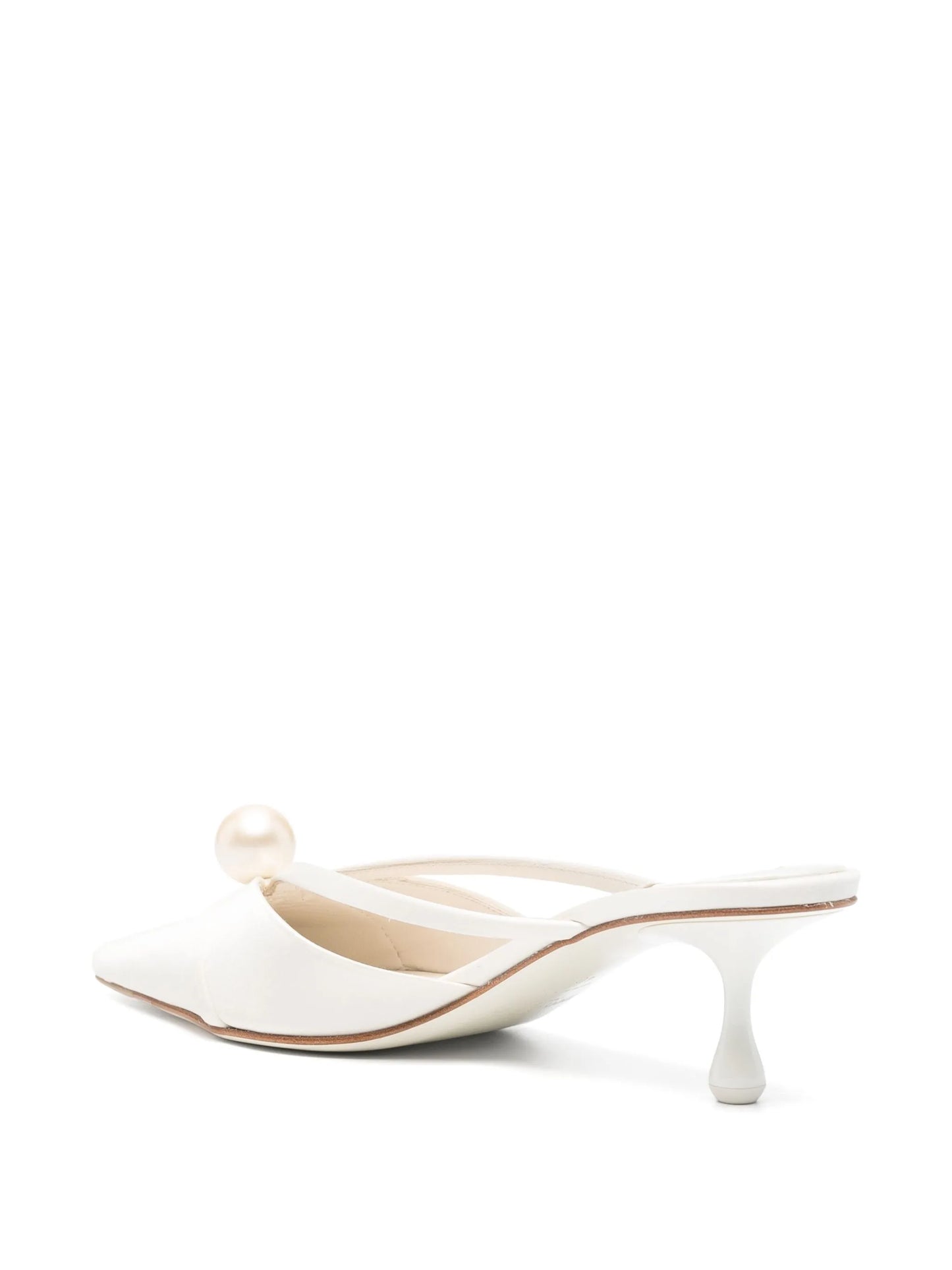 50mm pearl-embellished heeled mules