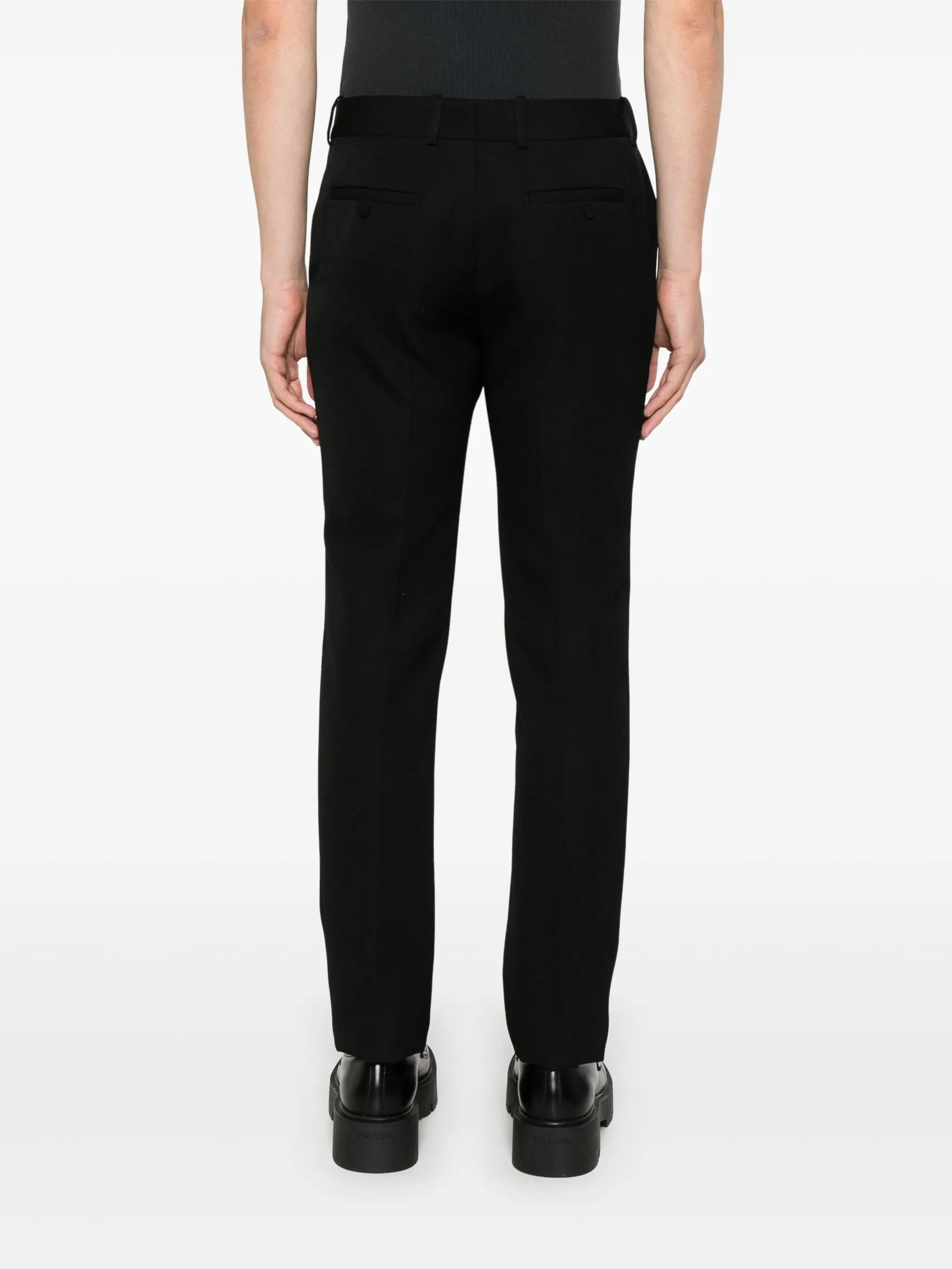 low-rise tailored trousers