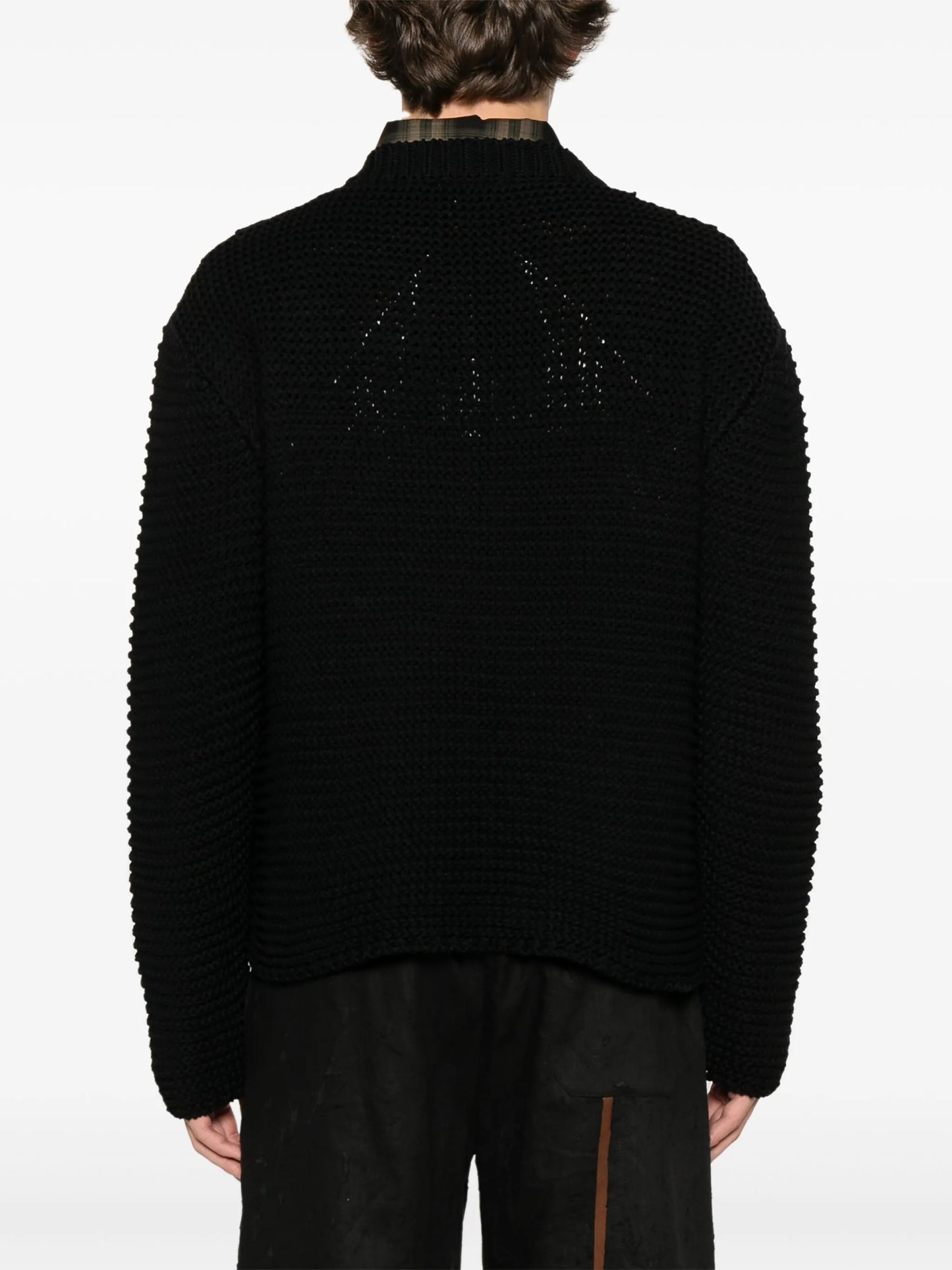 logo-intarsia sweater