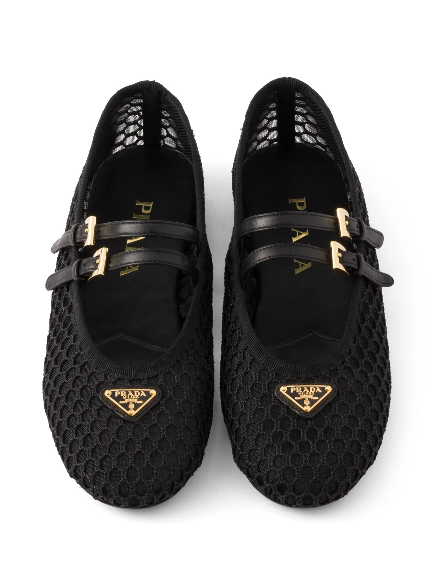 mesh ballet flats