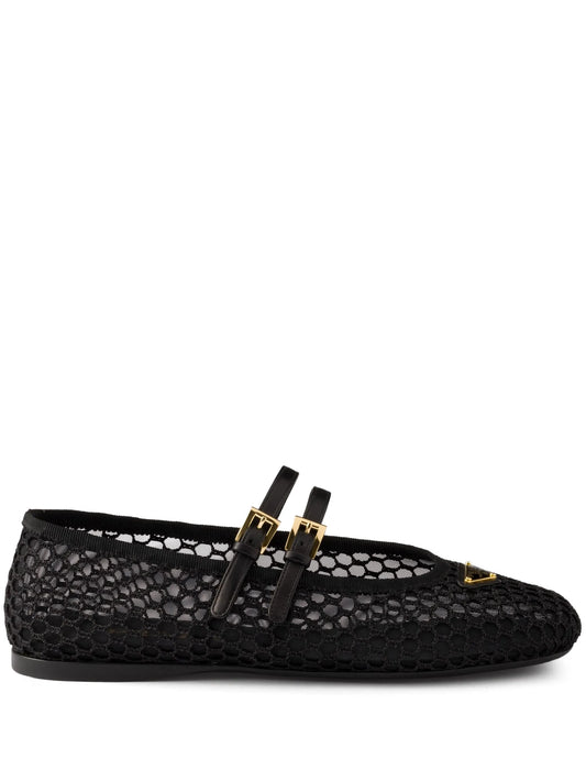 mesh ballerina shoes