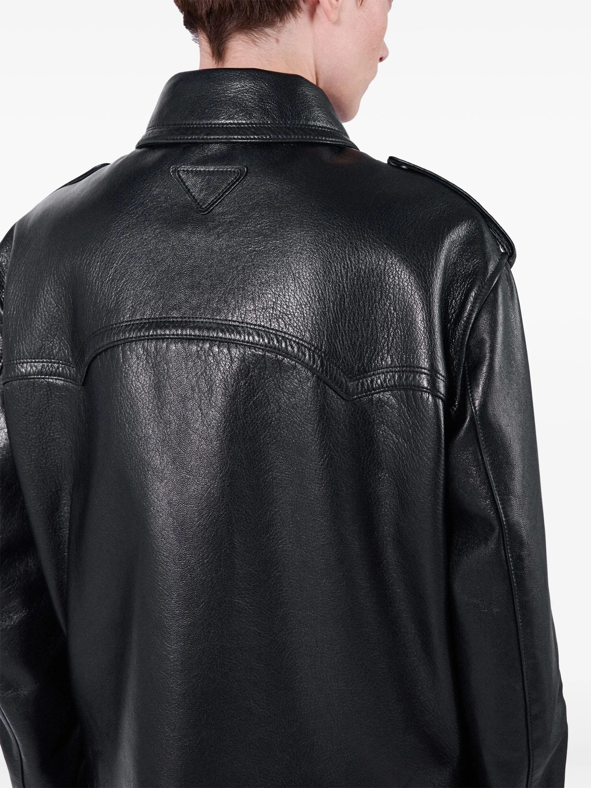 leather biker jacket