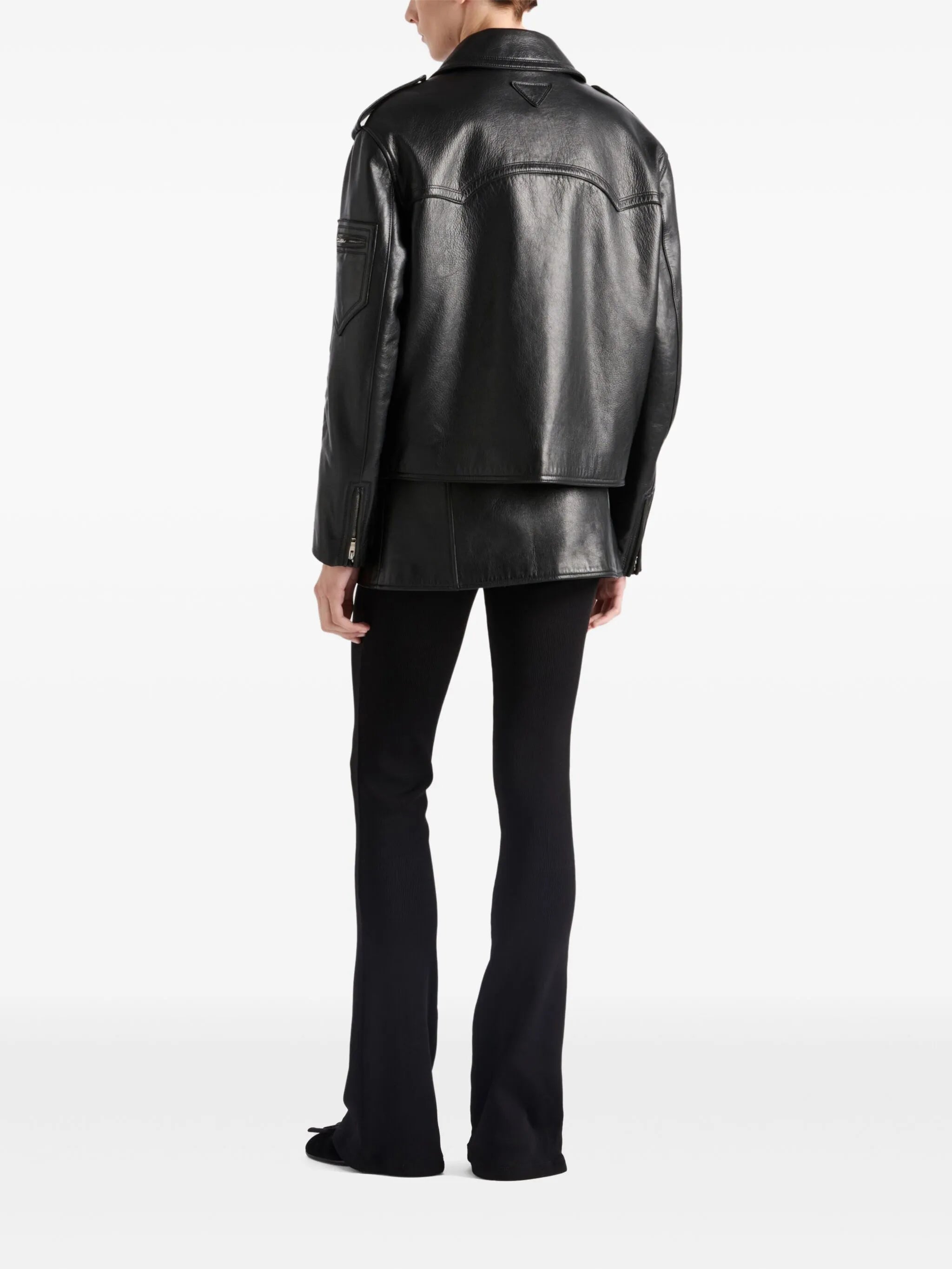 leather biker jacket