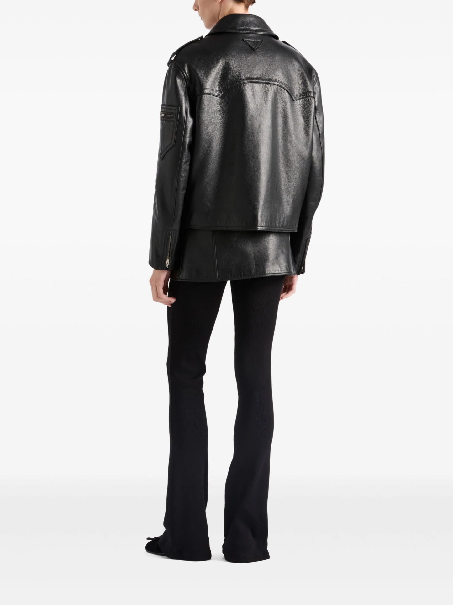 leather biker jacket