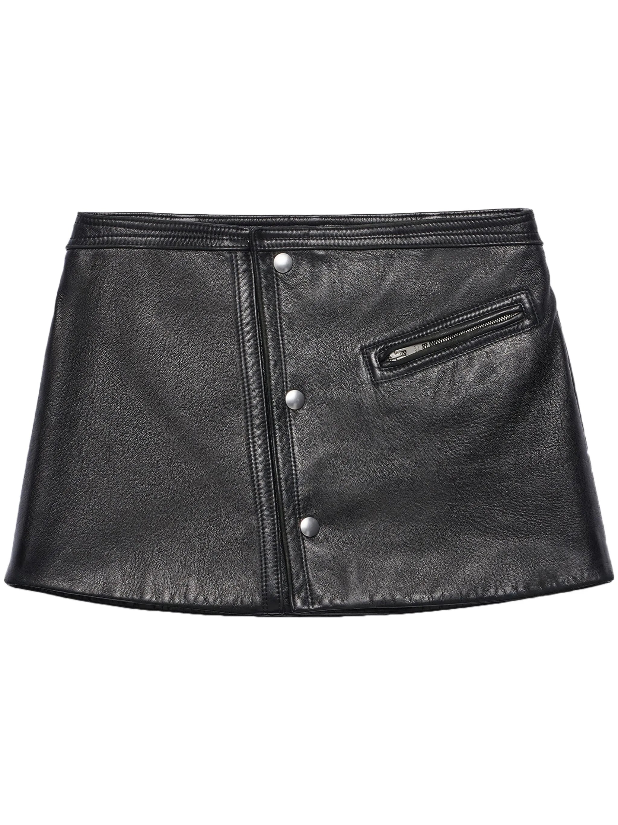 leather miniskirt