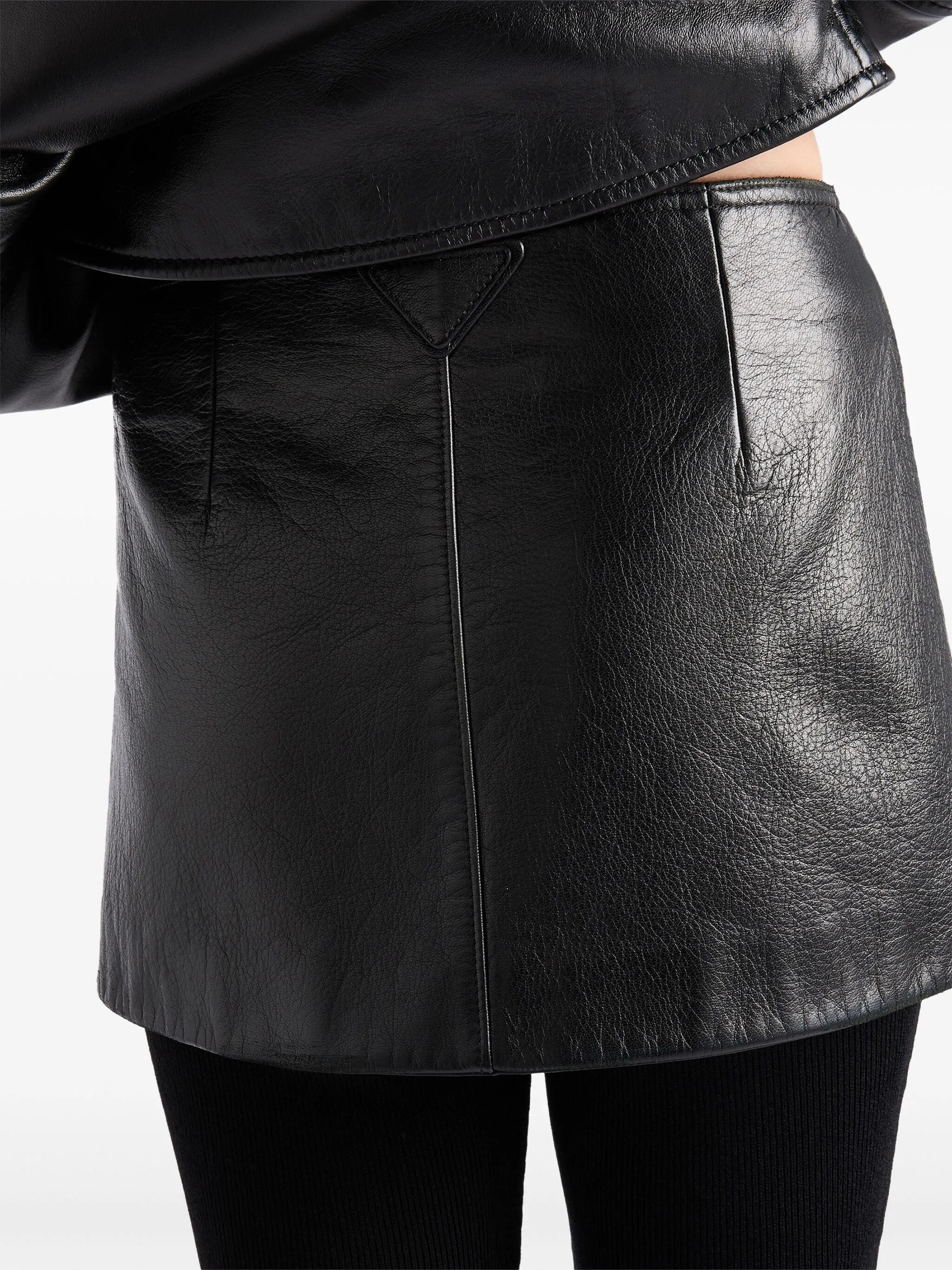 leather miniskirt