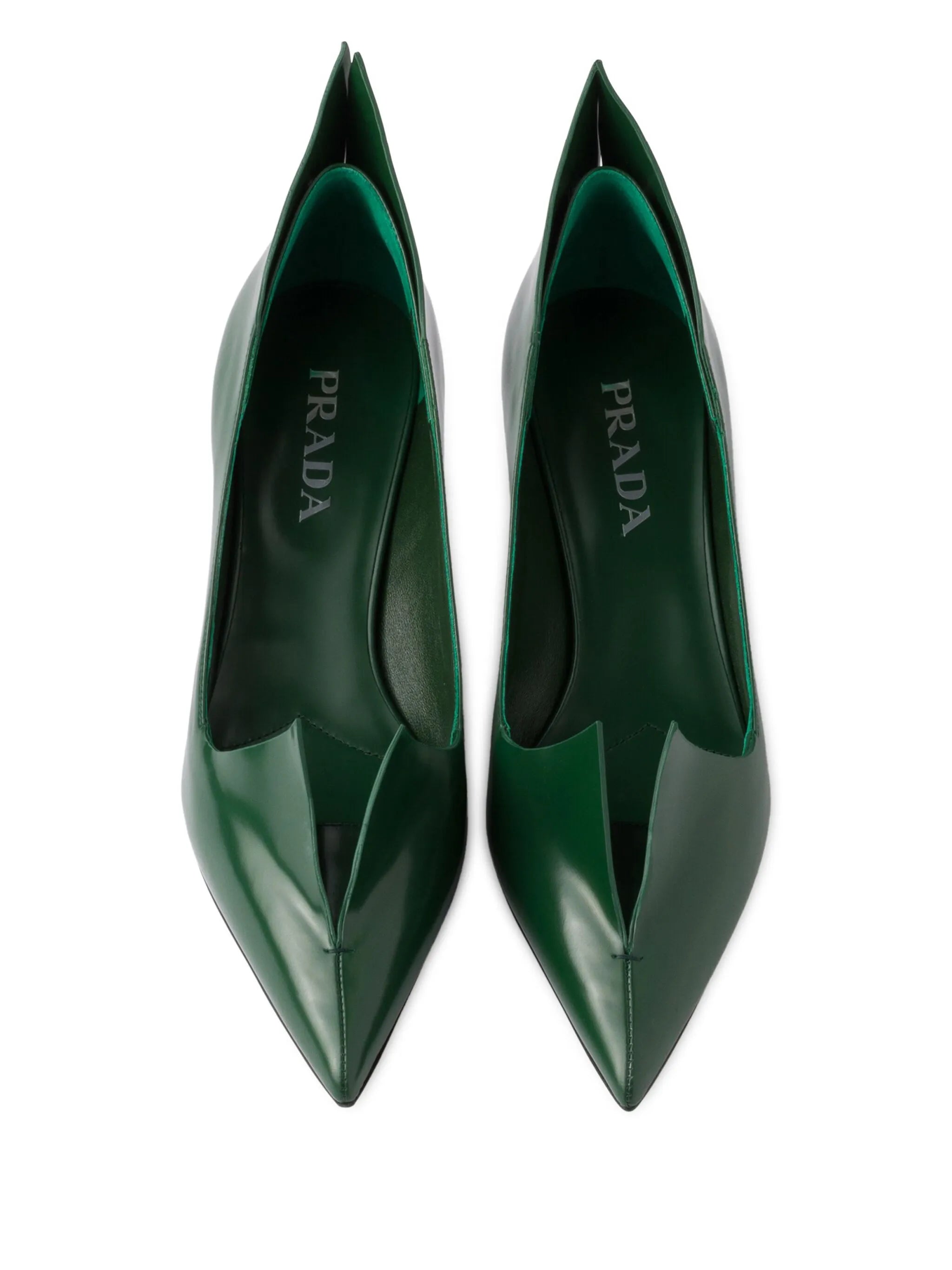 55mm brushed leather pumps
